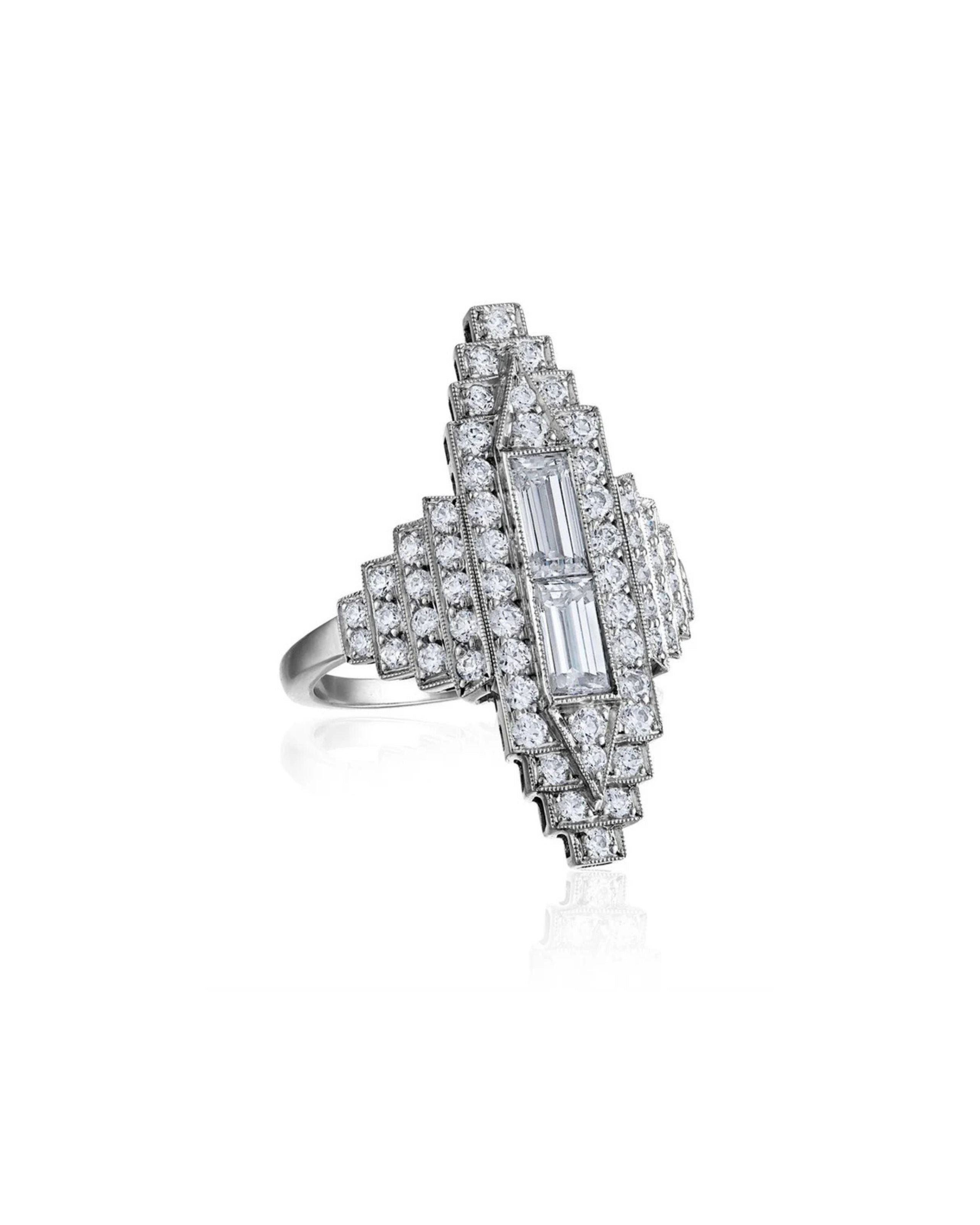 All Diamond Empire Ring