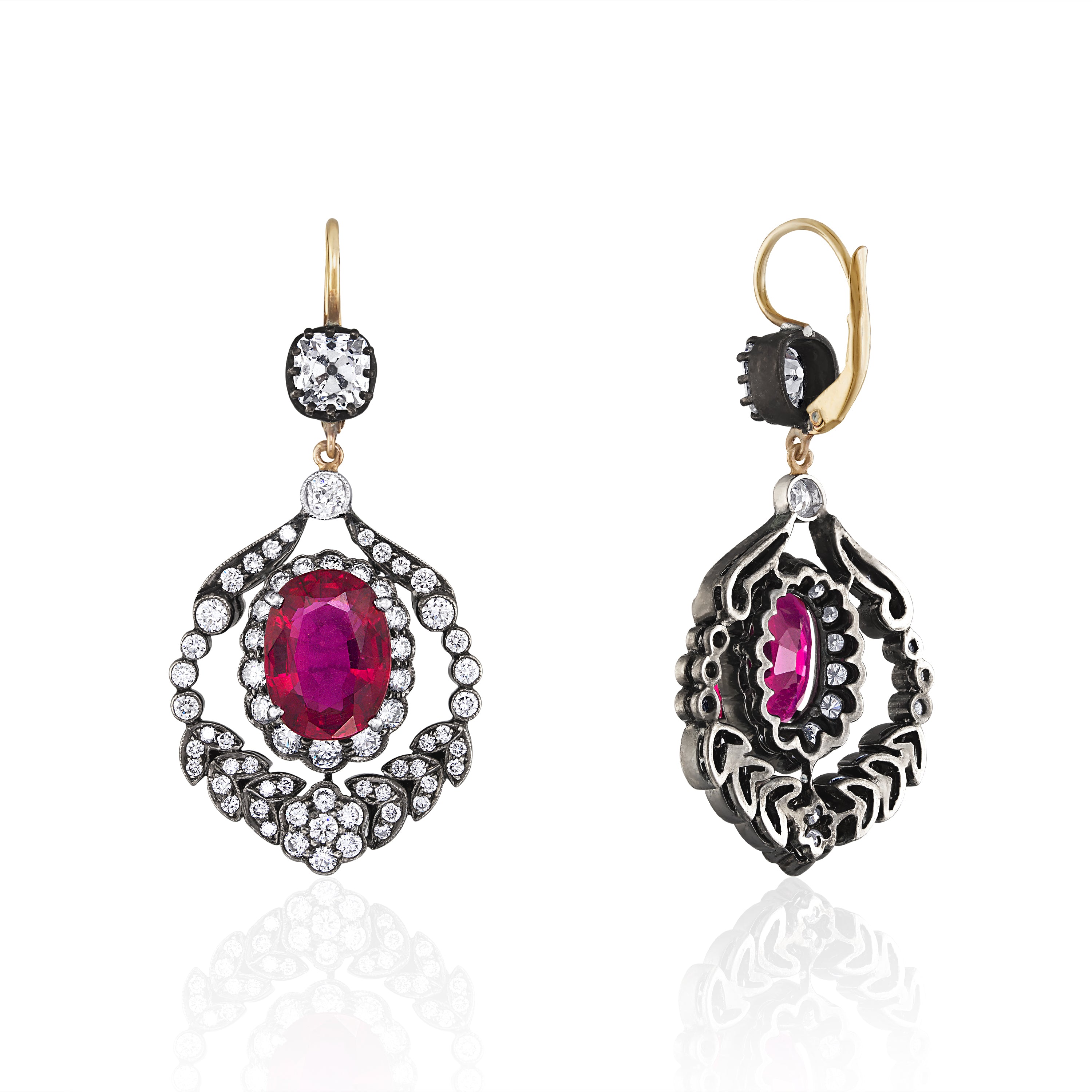 Cherry Blossom Chandelier Earrings
