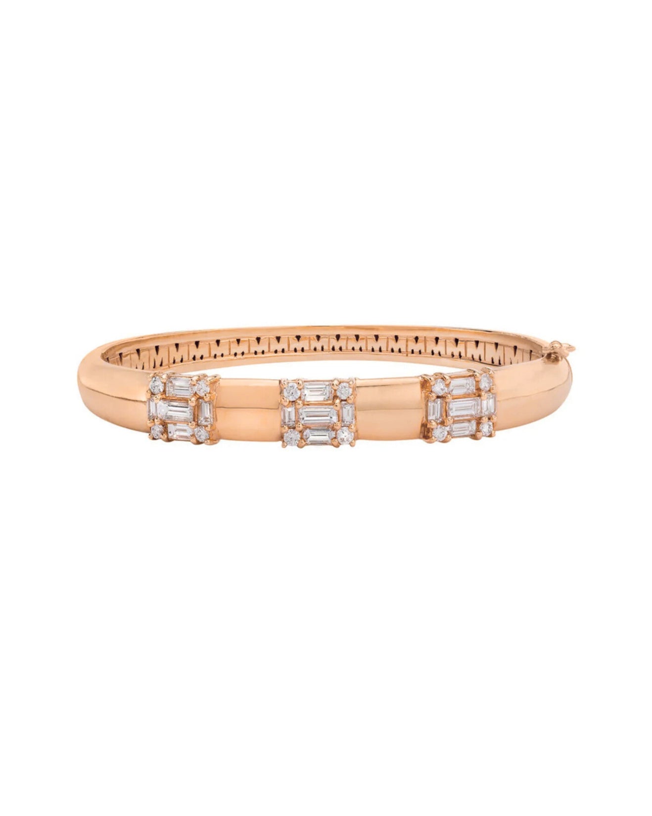 Clarity 3 Section Hinged Bangle