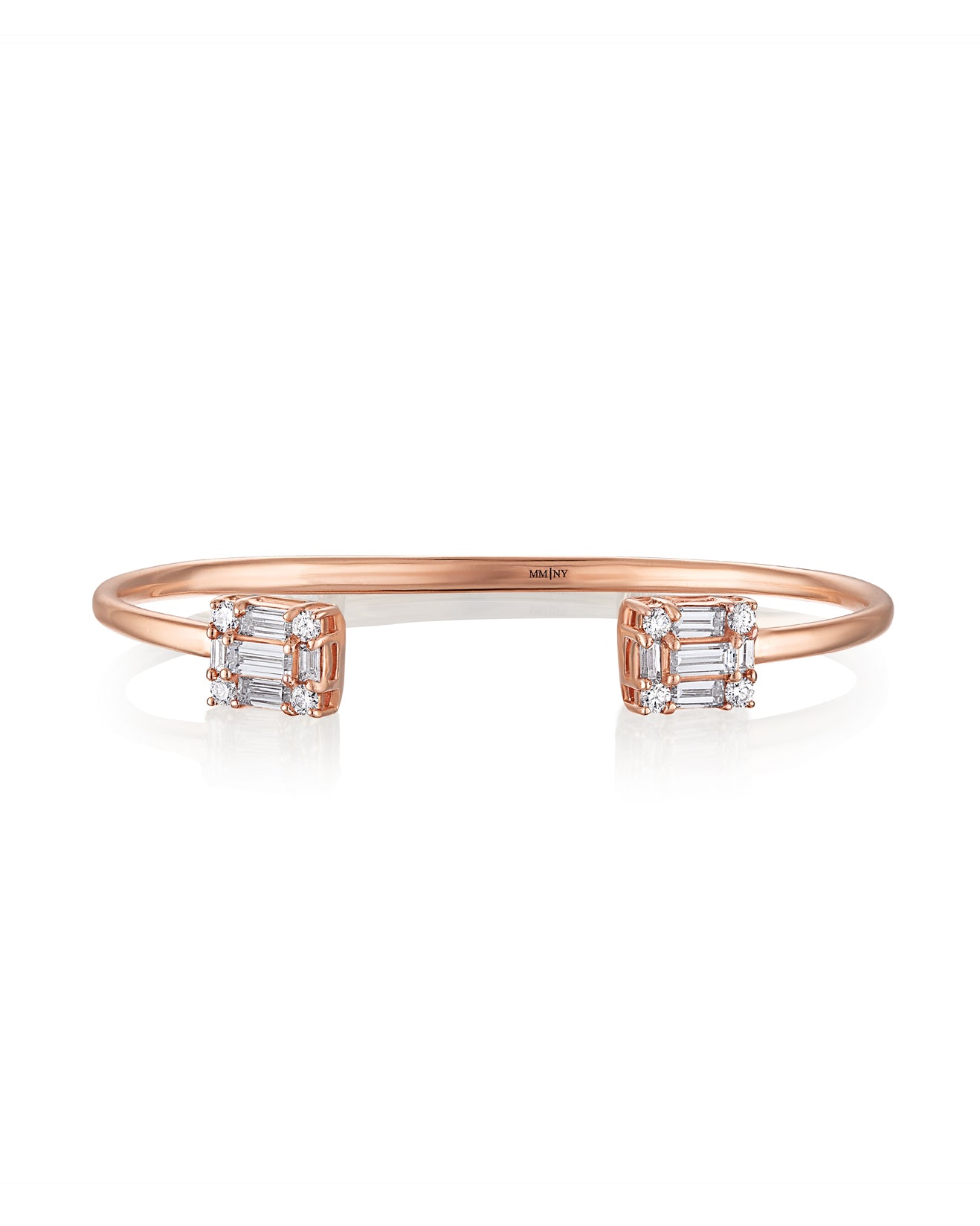 Clarity Dual Cube Hinged Bangle
