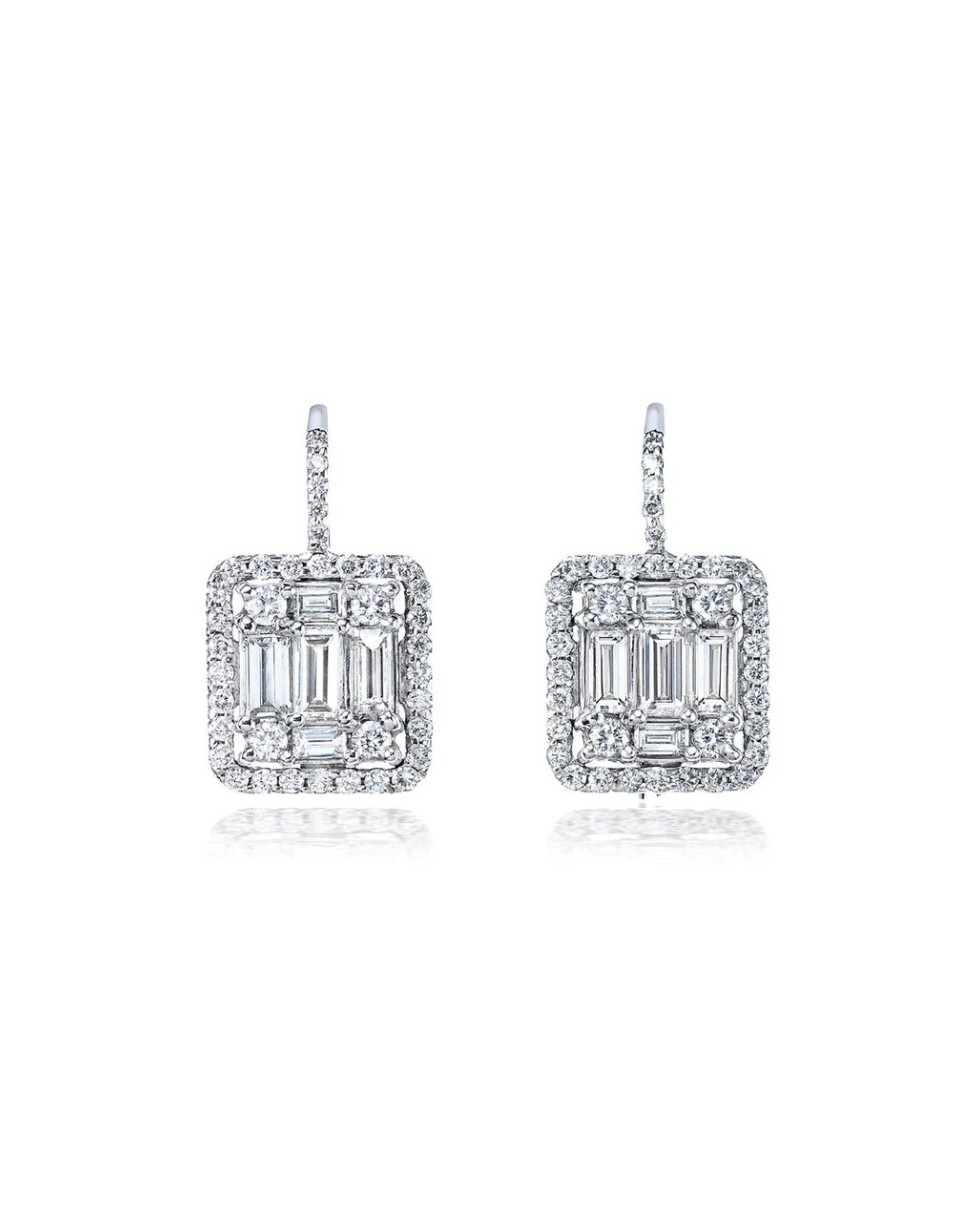 Classic Clarity Halo Earrings
