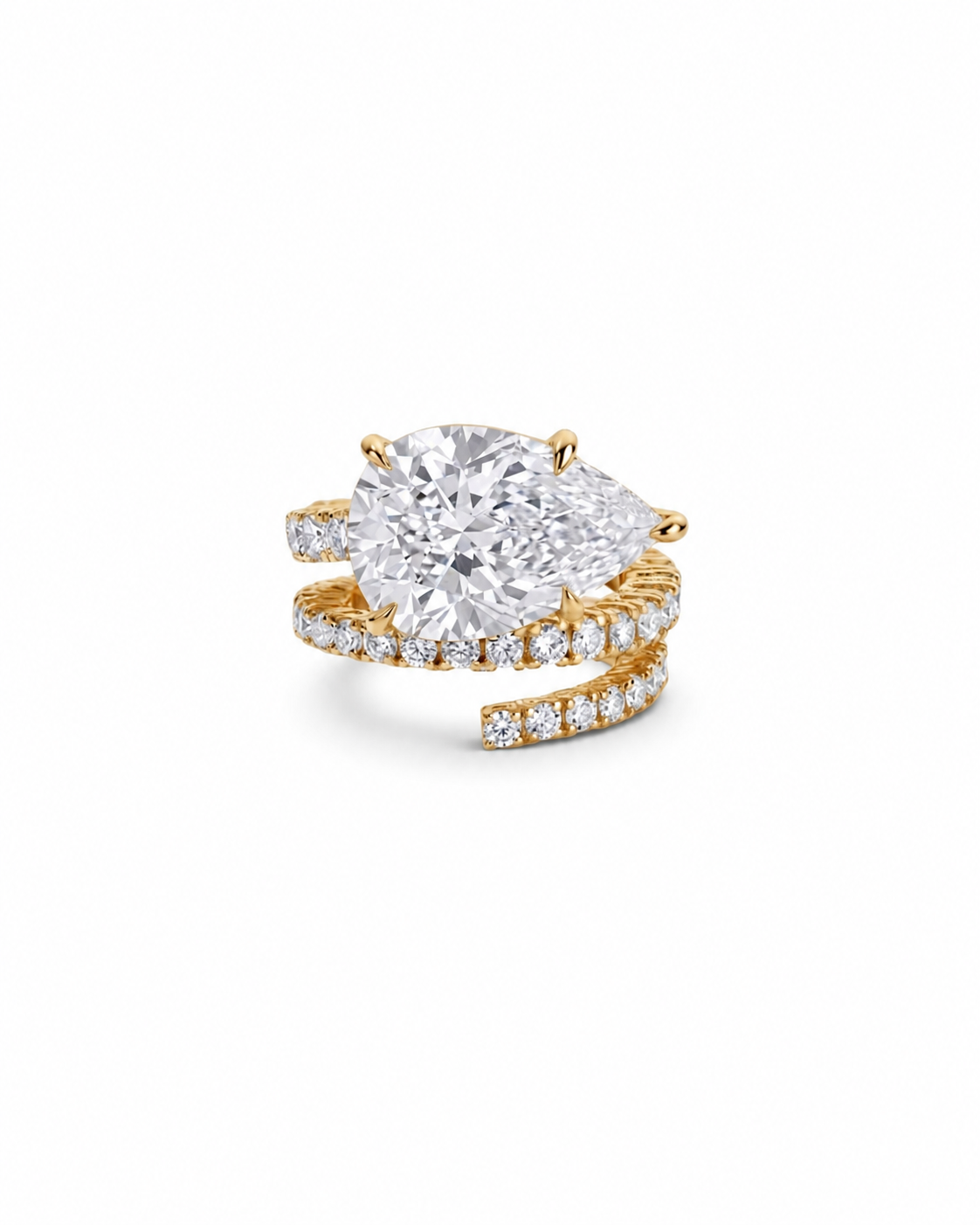 Diamond Spiral Ring
