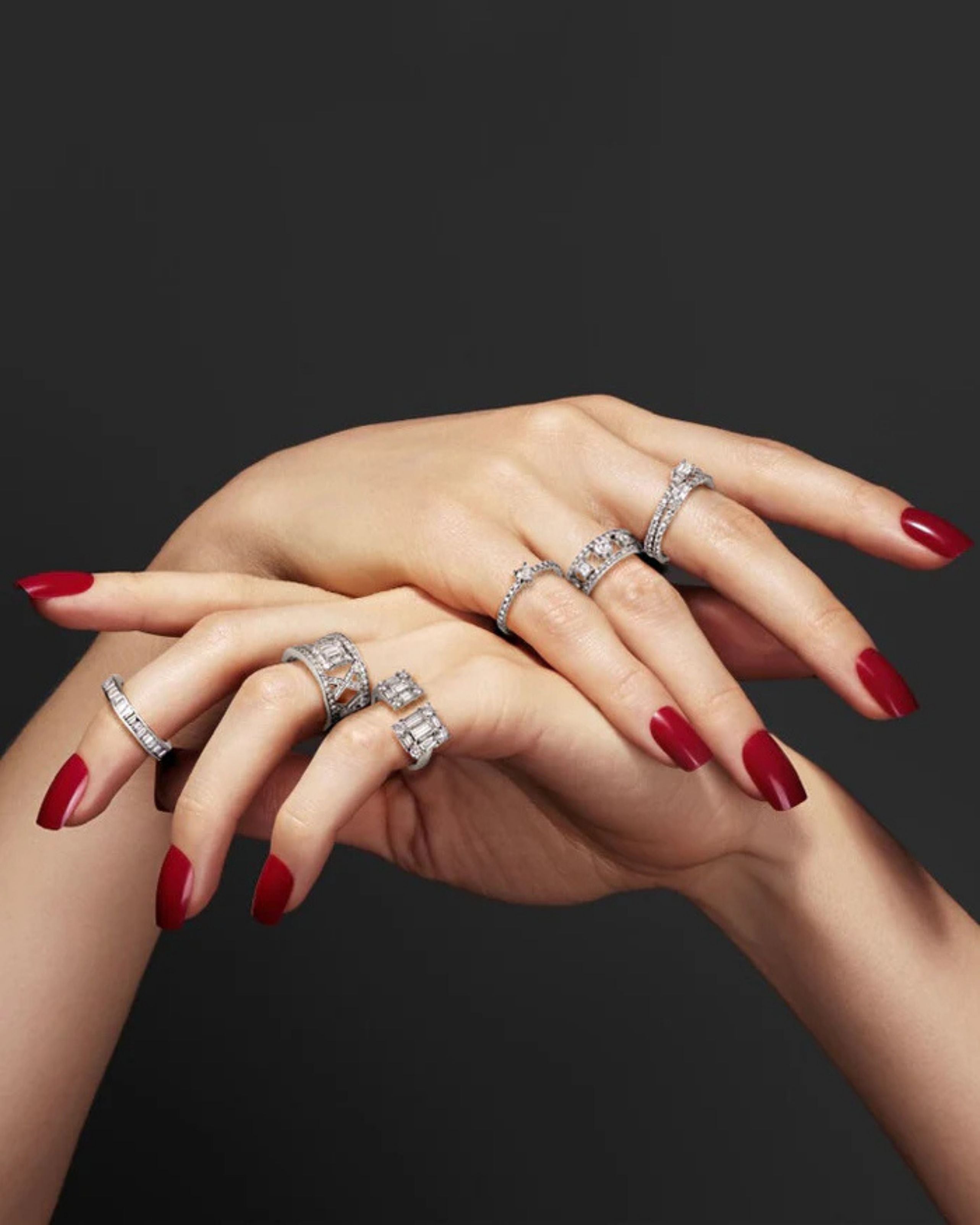 FANCY CUT DIAMOND STACKABLE RINGS