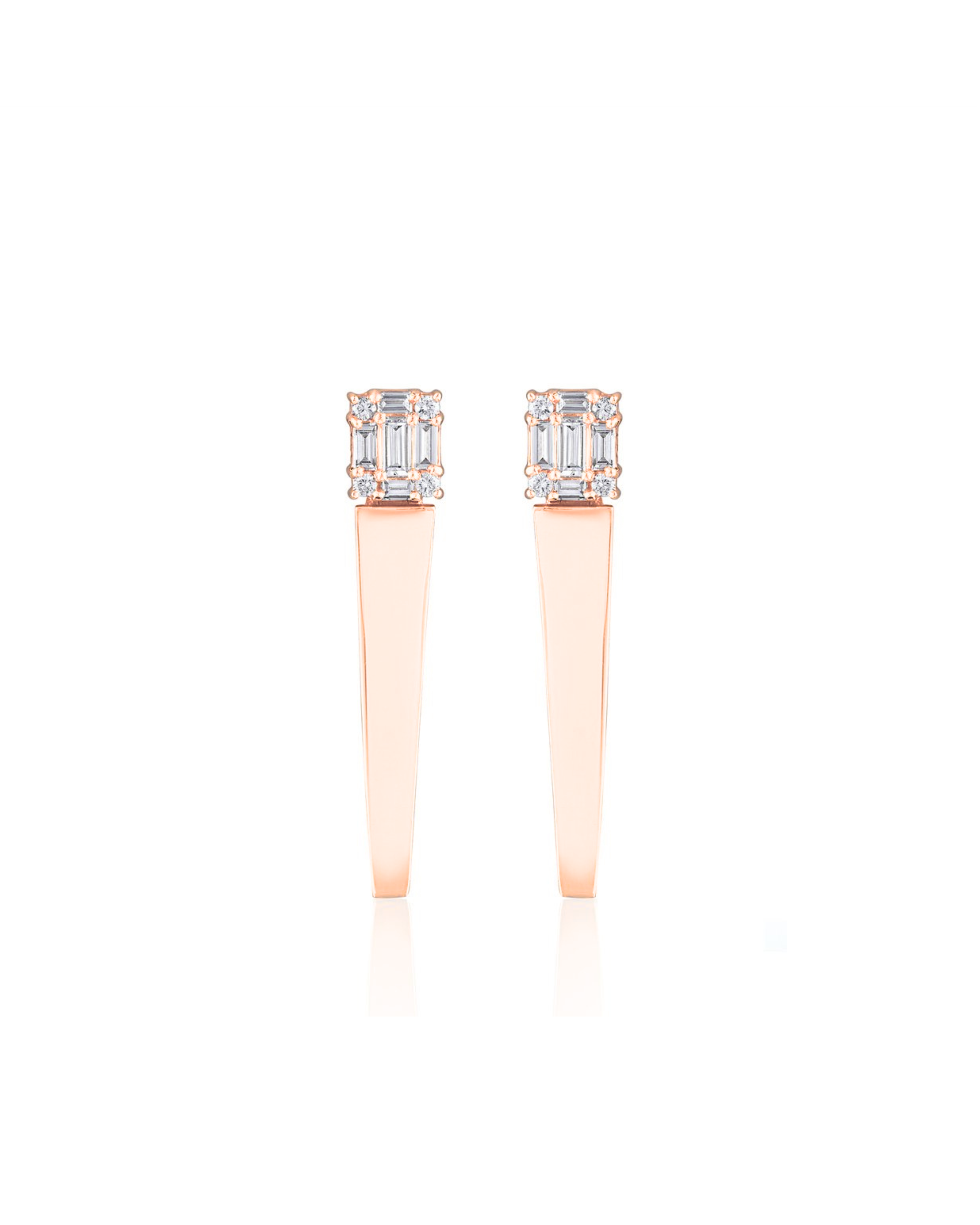 CLARITY<sup>3</sup> POLISHED GOLD ICICLE EARRINGS