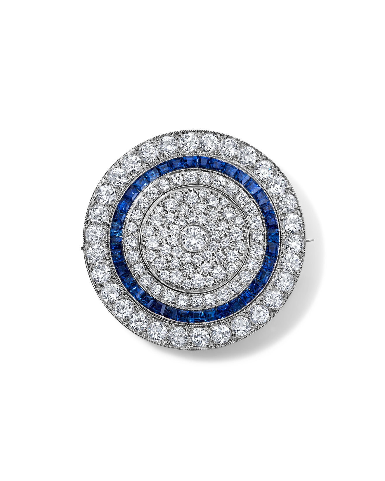 Celestial Convertible Diamond and Sapphire Brooch