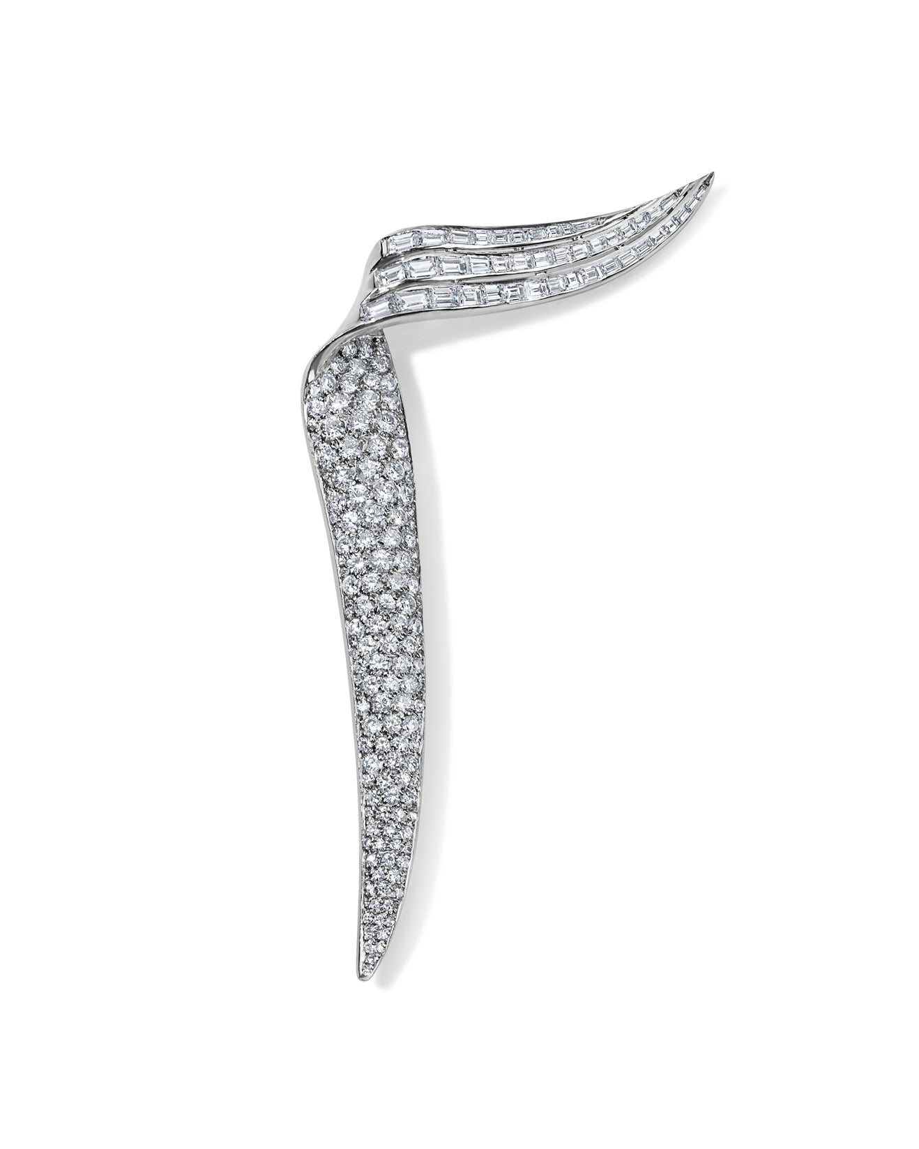 Diamond Wing Brooch