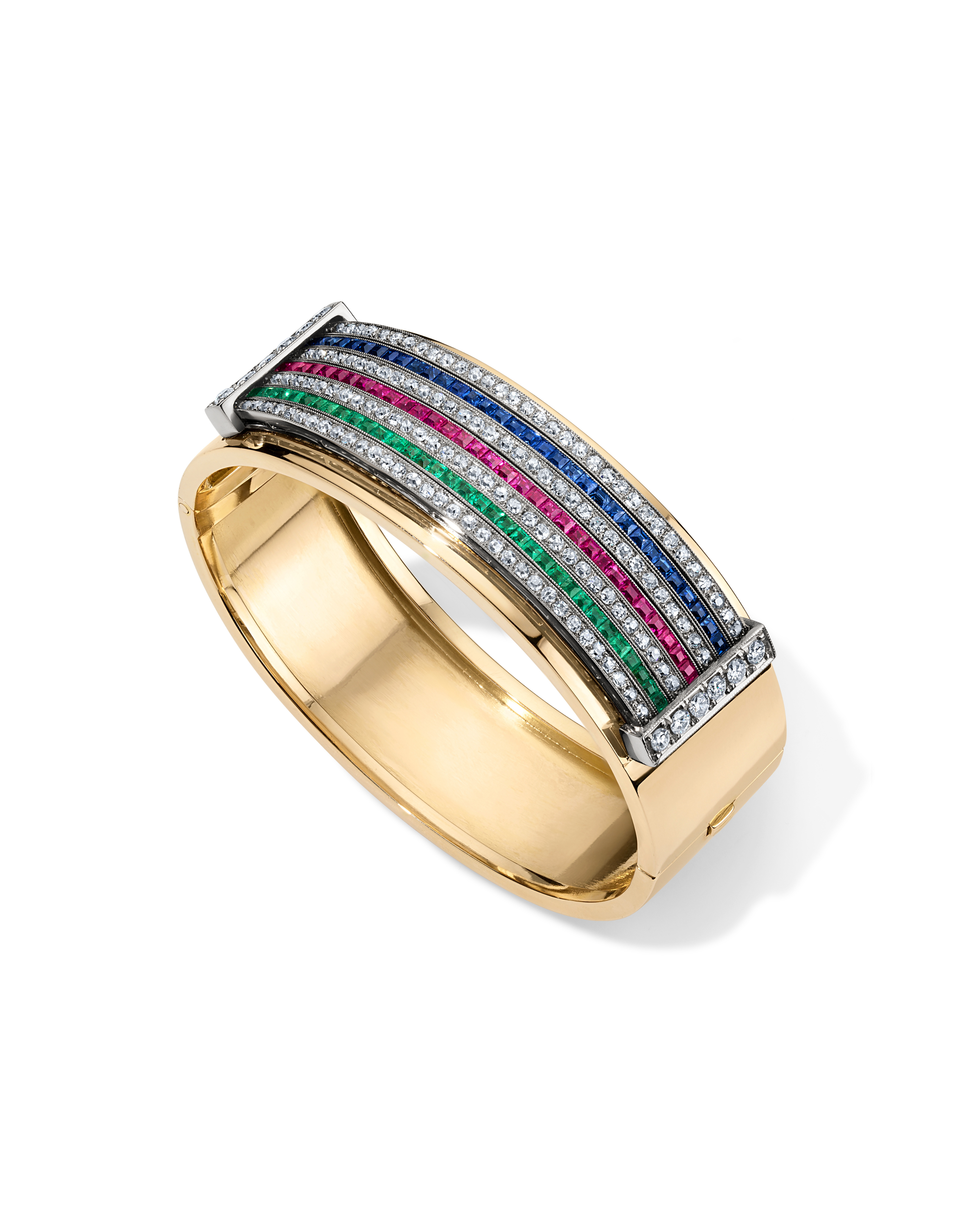 Spectrum Diamond and Gemstone Bracelet