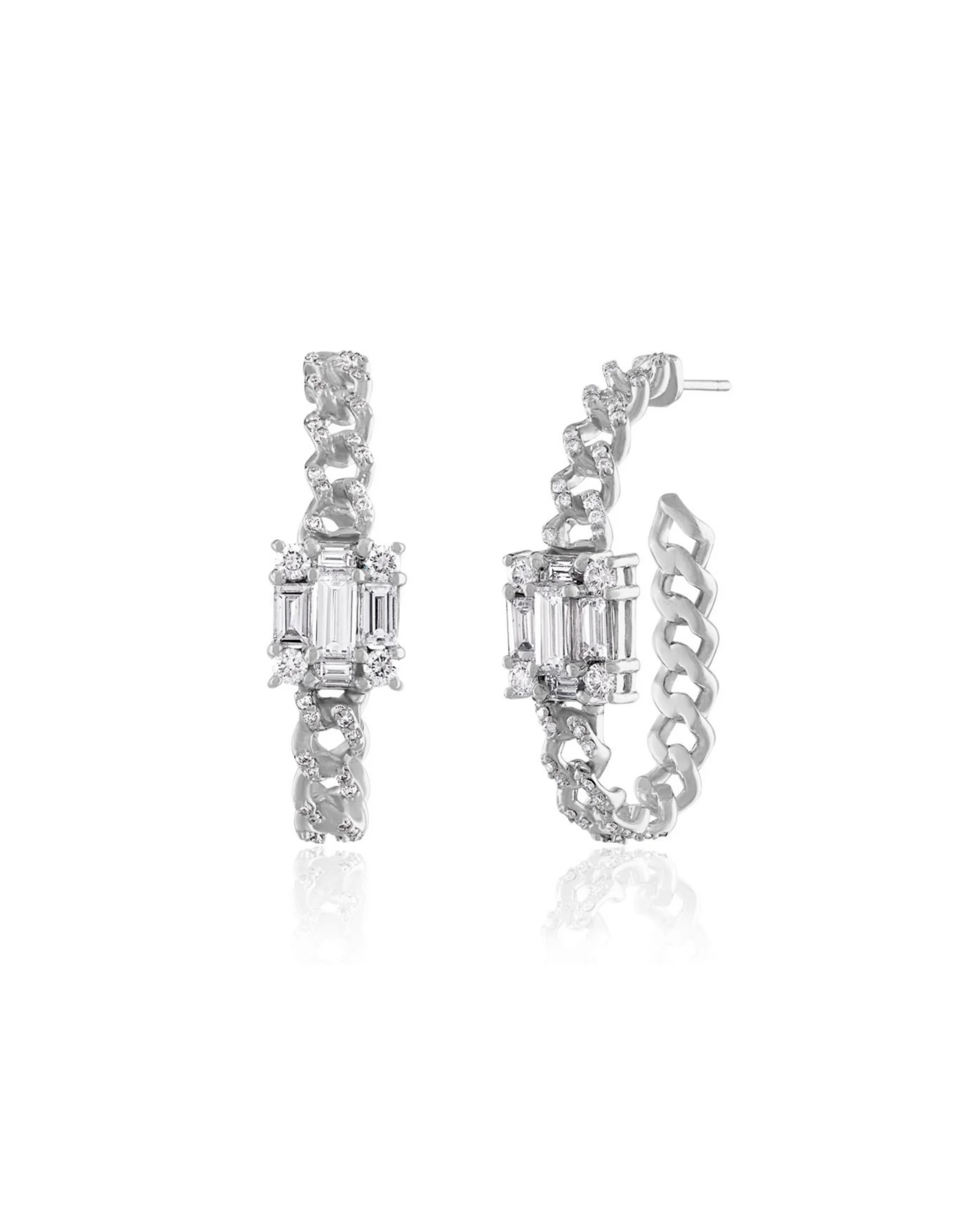 CLARITY<sup>3</sup> ALL-DIAMOND OVAL LINK HOOPS