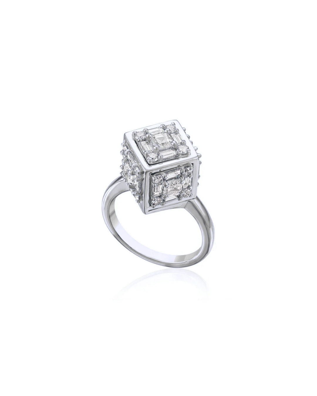 Clarity 5 Sided Diamond Ring