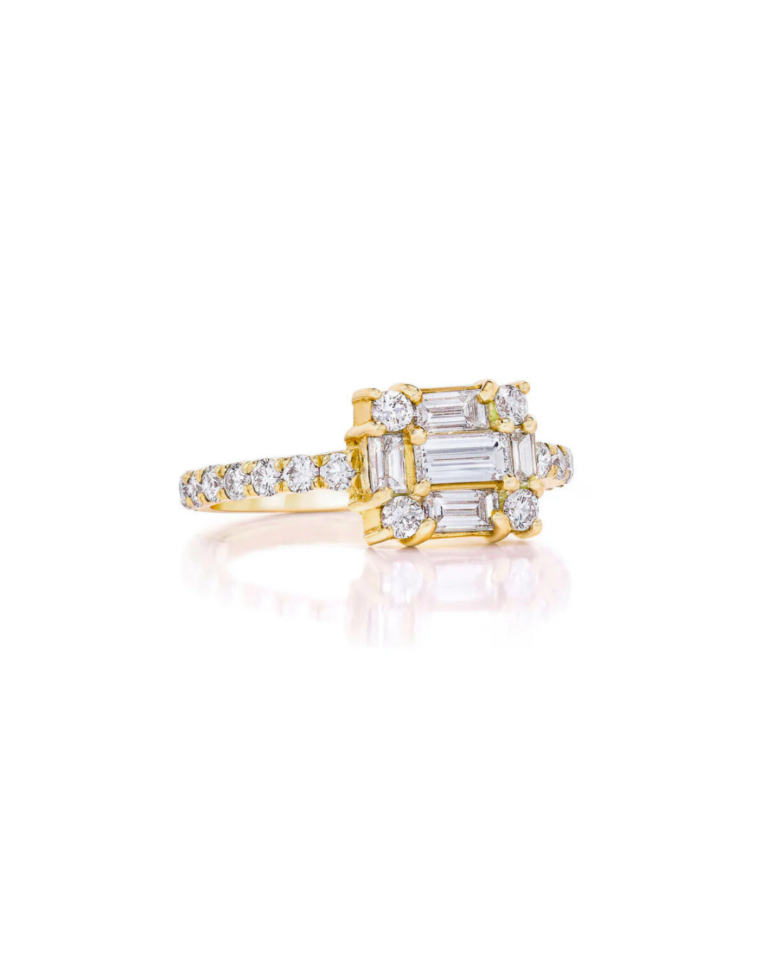 Clarity Cube Diamond Band
