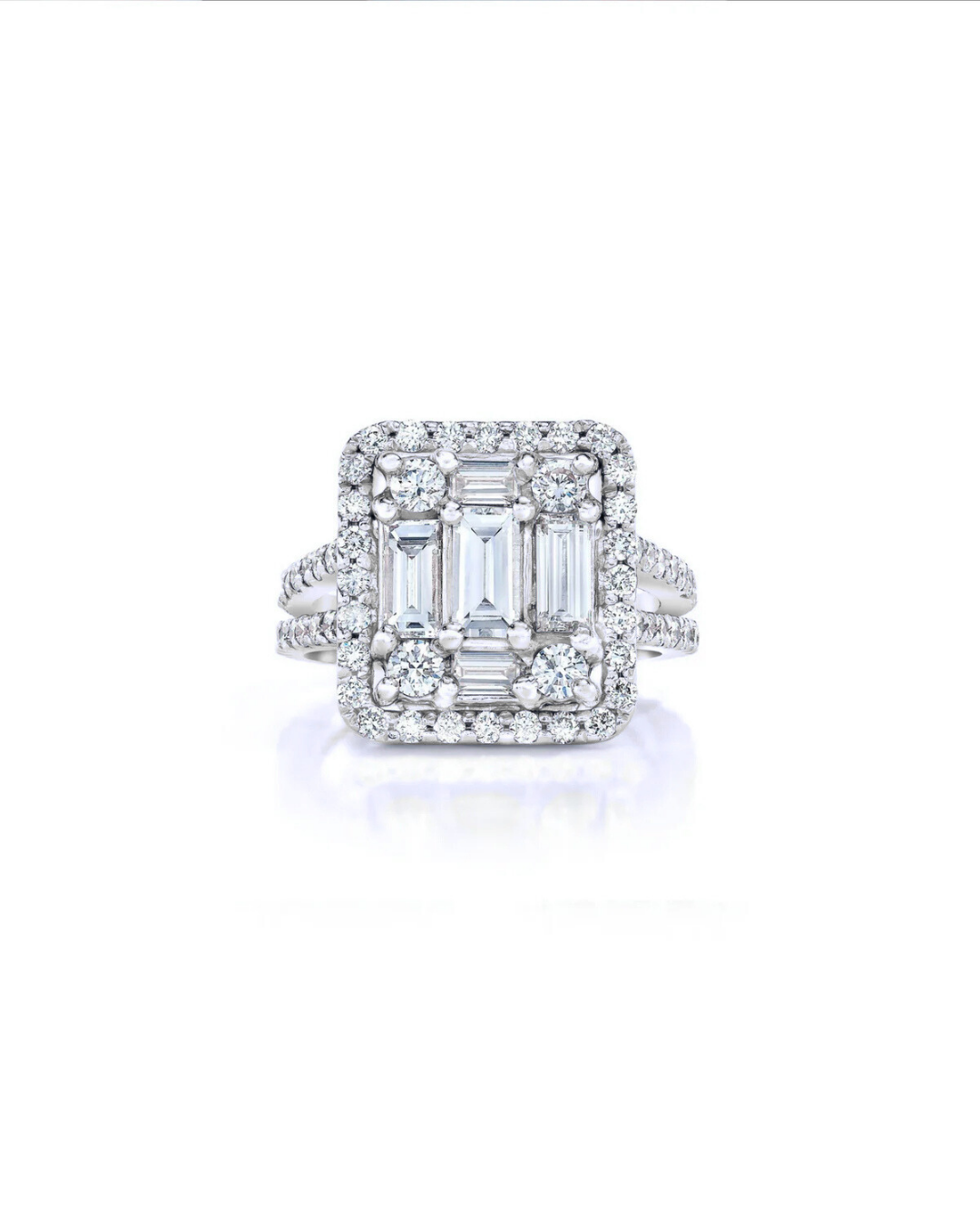 Clarity Split-Shank Halo Ring