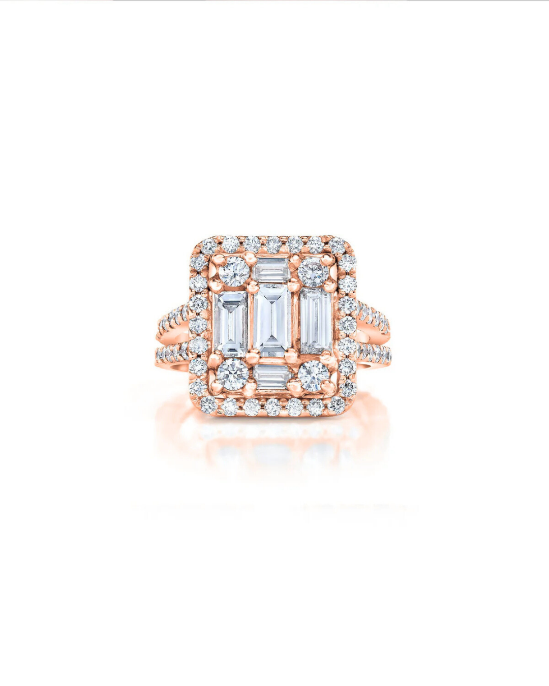 Clarity Split-Shank Halo Ring