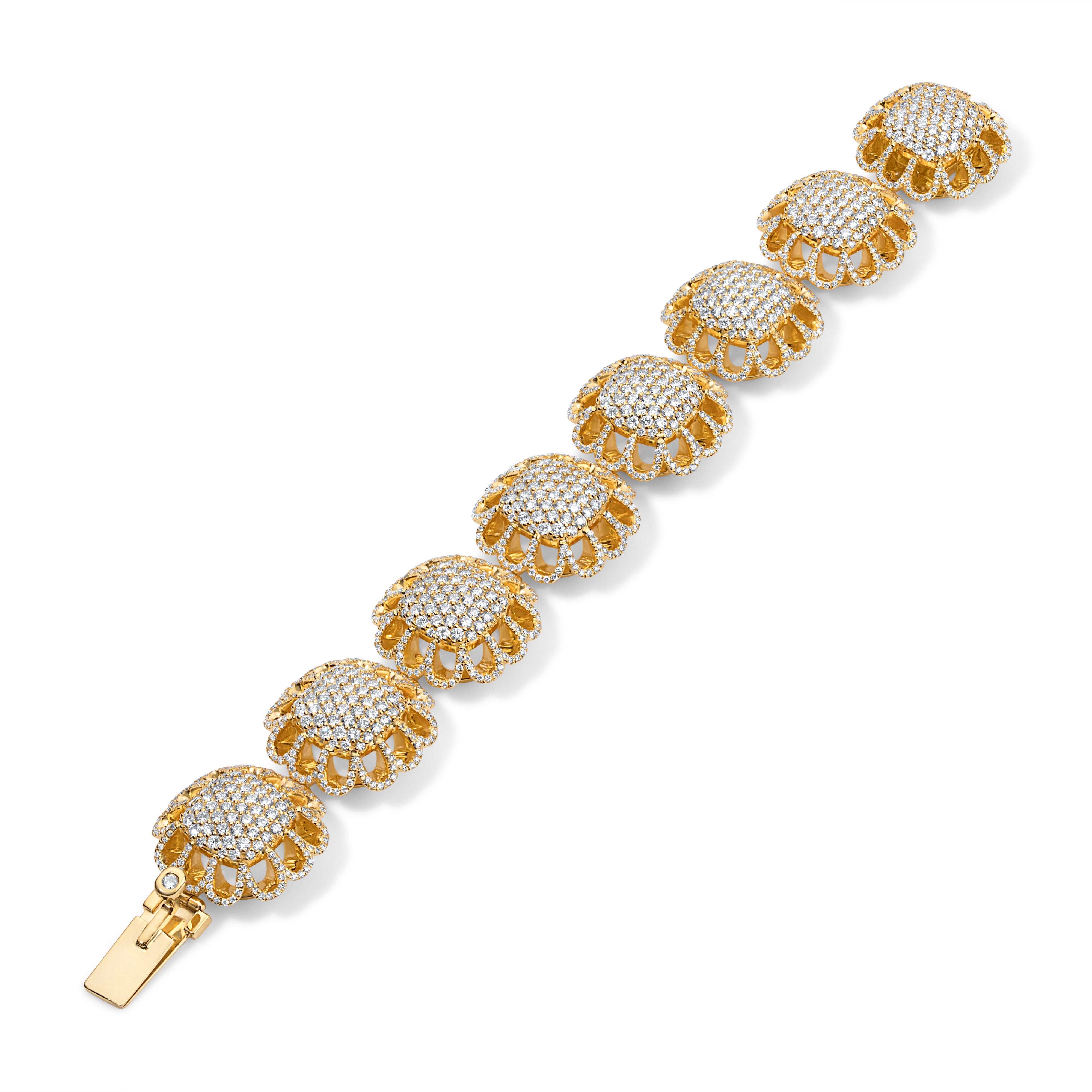 Floating All Diamond Mini Bracelet