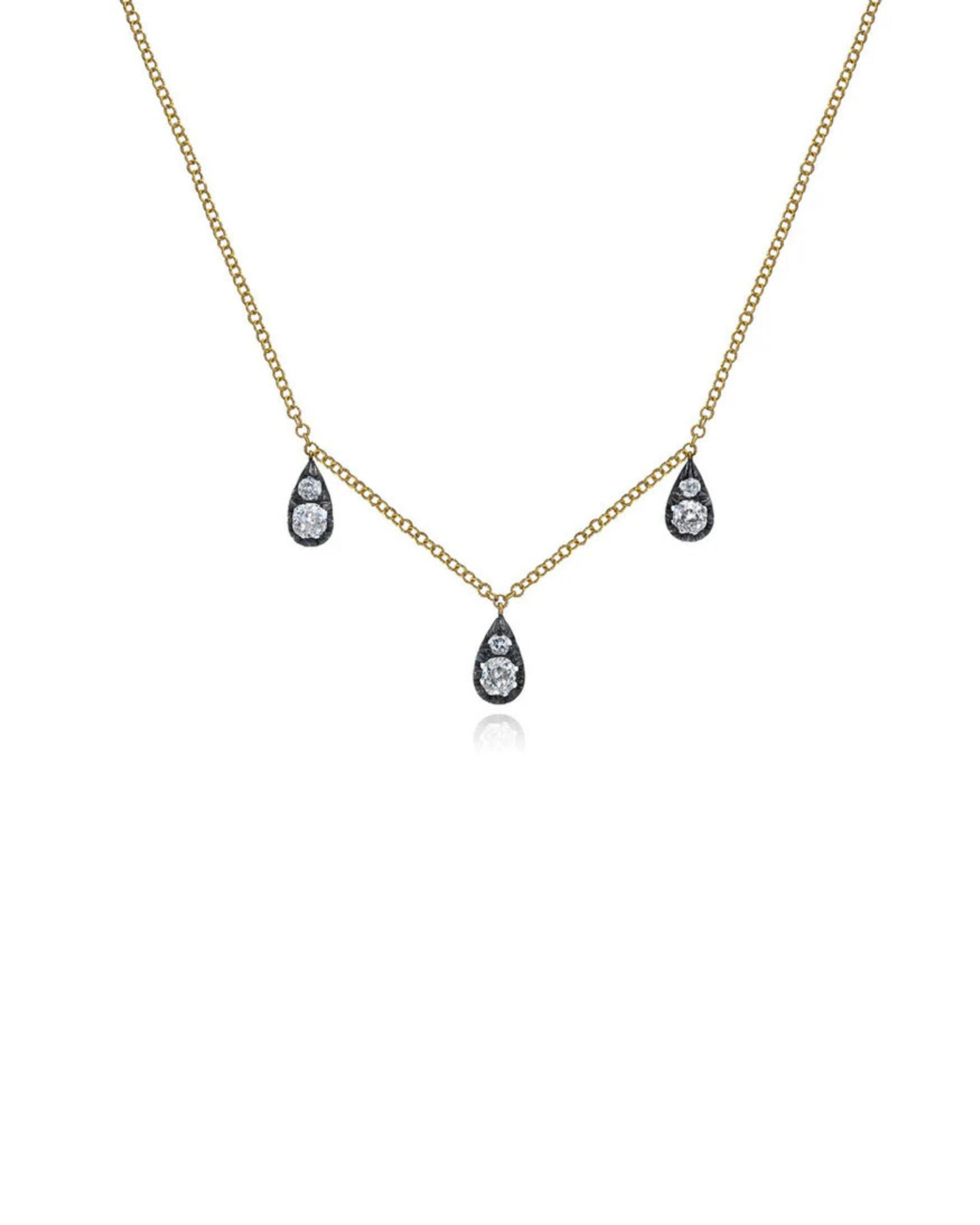 3 Drop Cushion Necklace