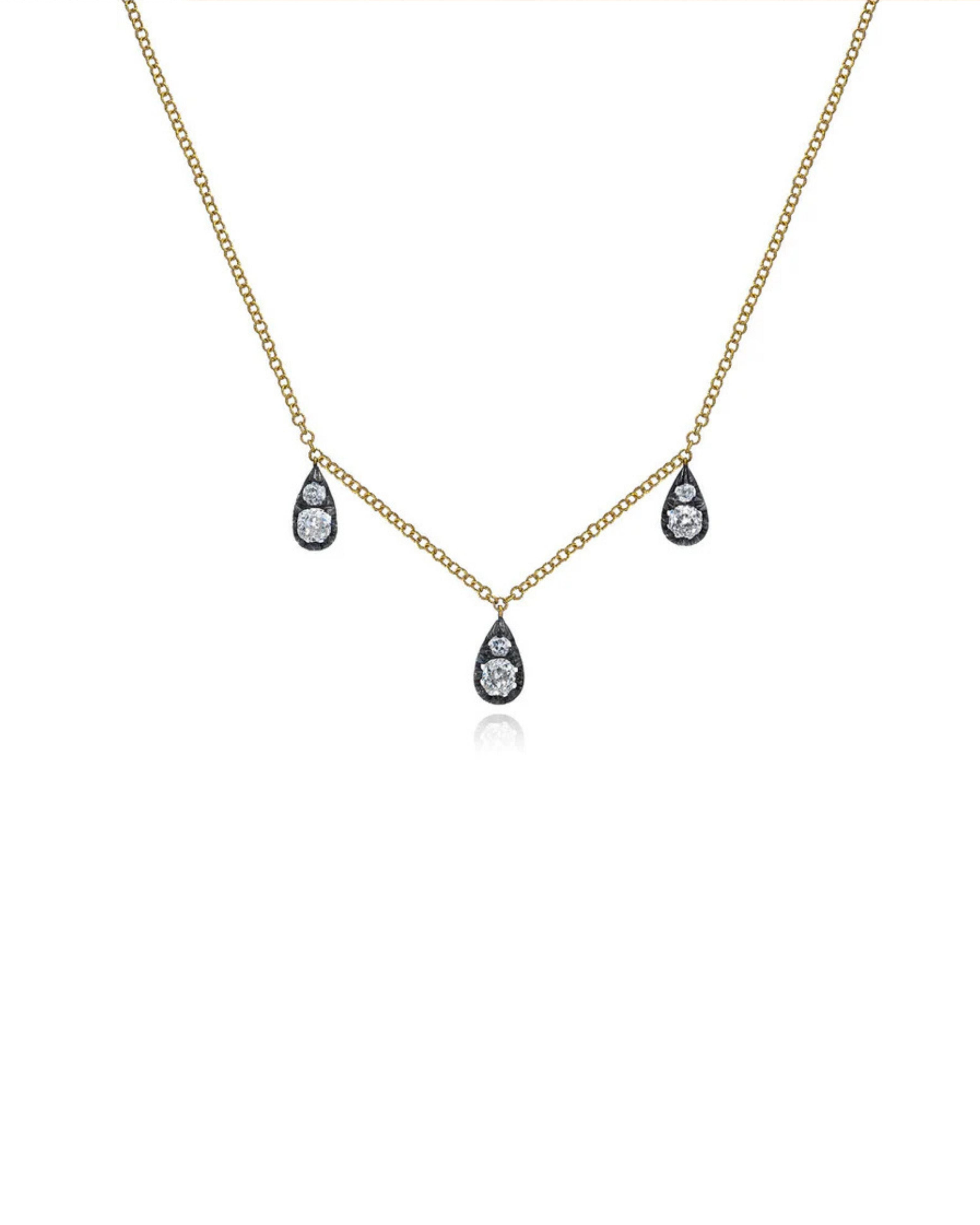 3 Drop Cushion Necklace