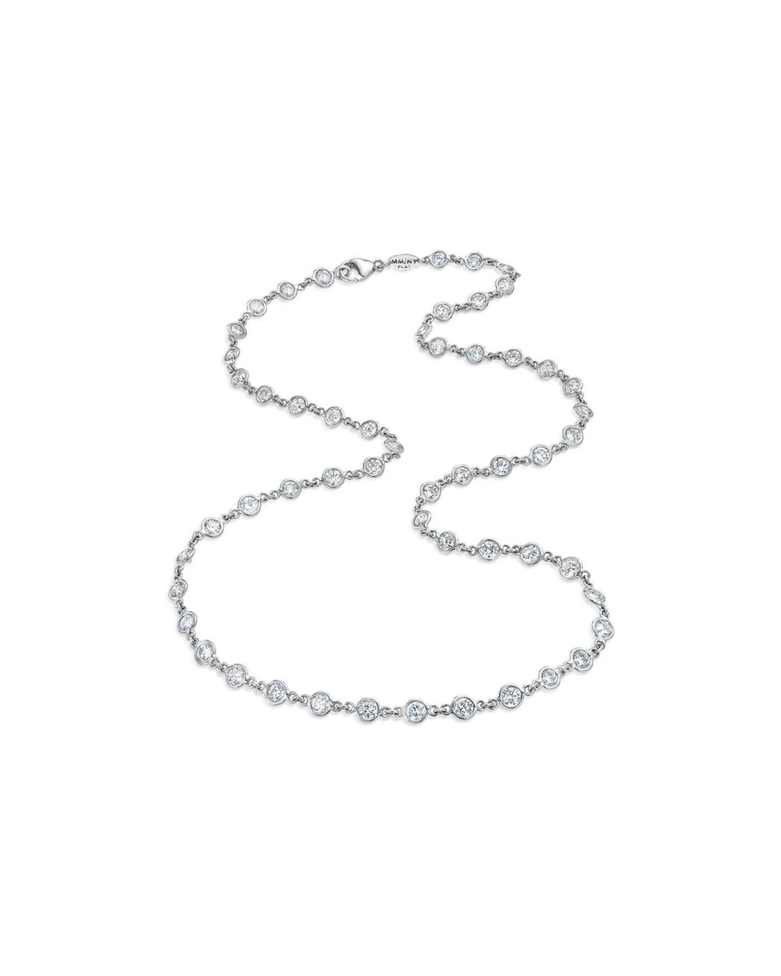 All-Diamond Bezel-Set Chain