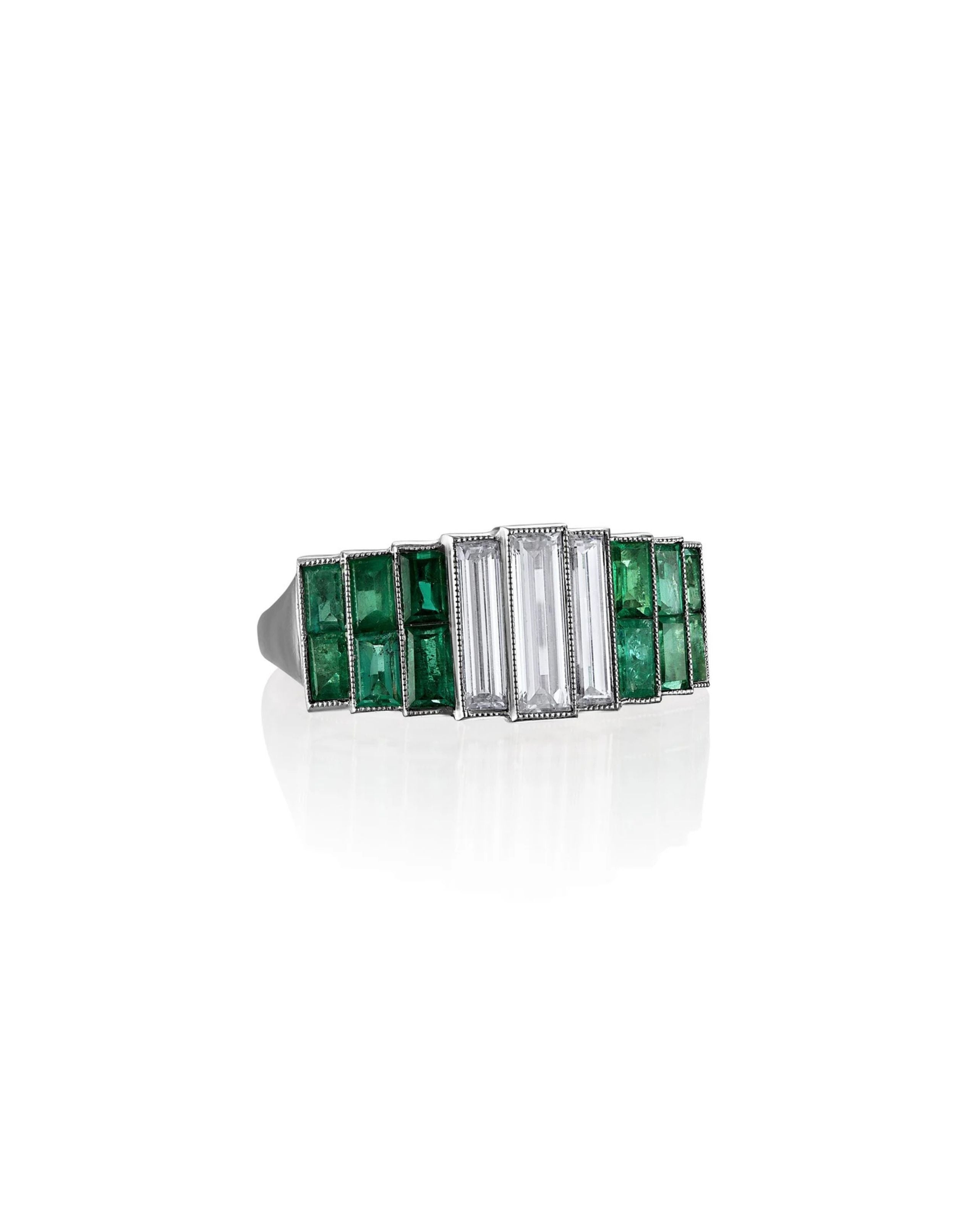 Baguette Diamond & Colombian Emerald City Band