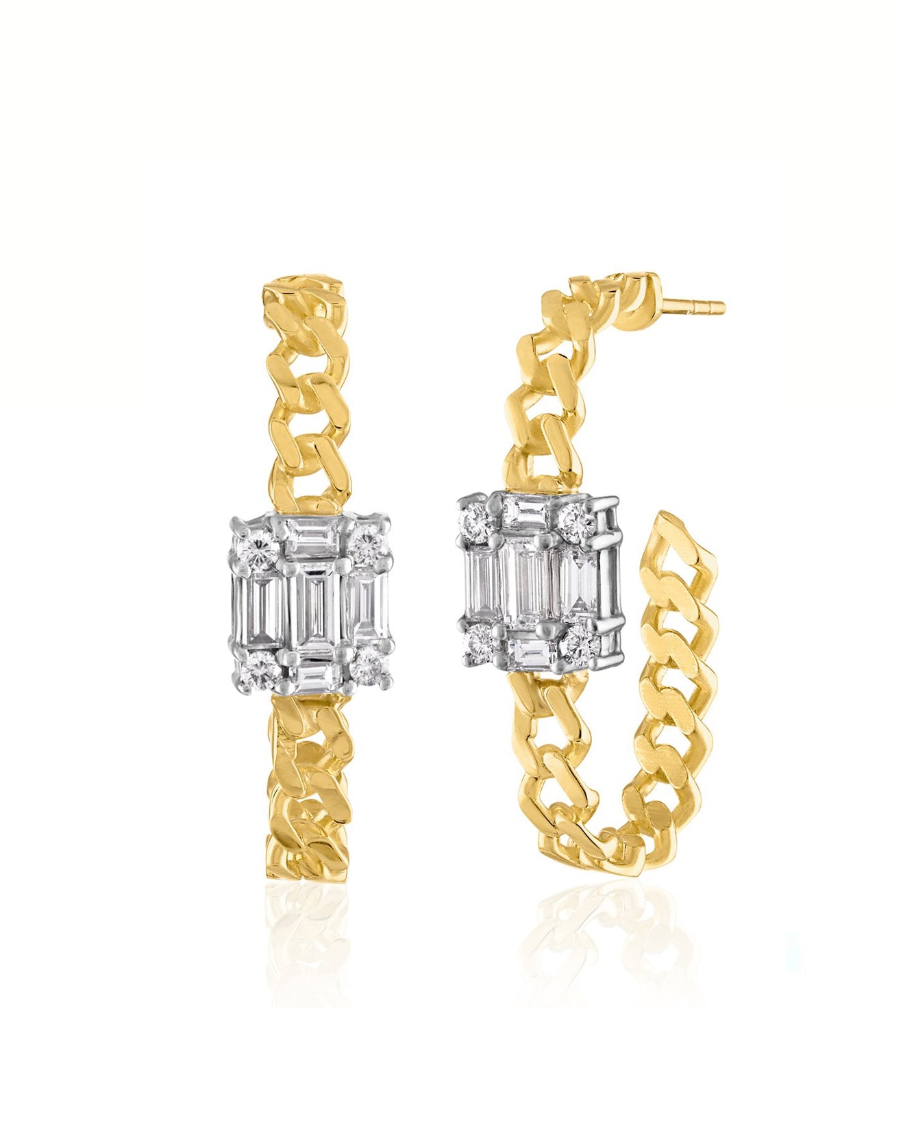 Clarity Oval Link Hoops
