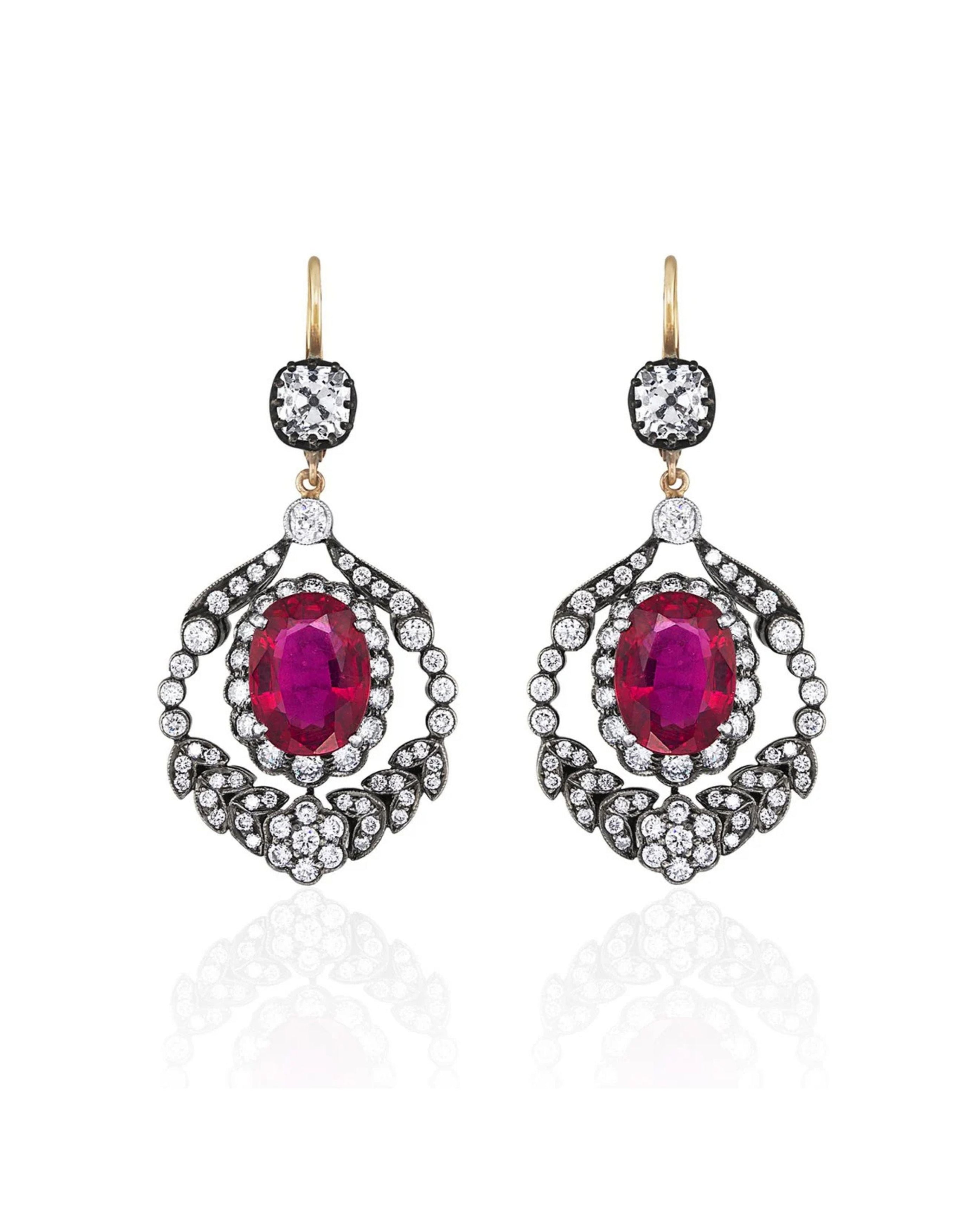 Cherry Blossom Chandelier Earrings