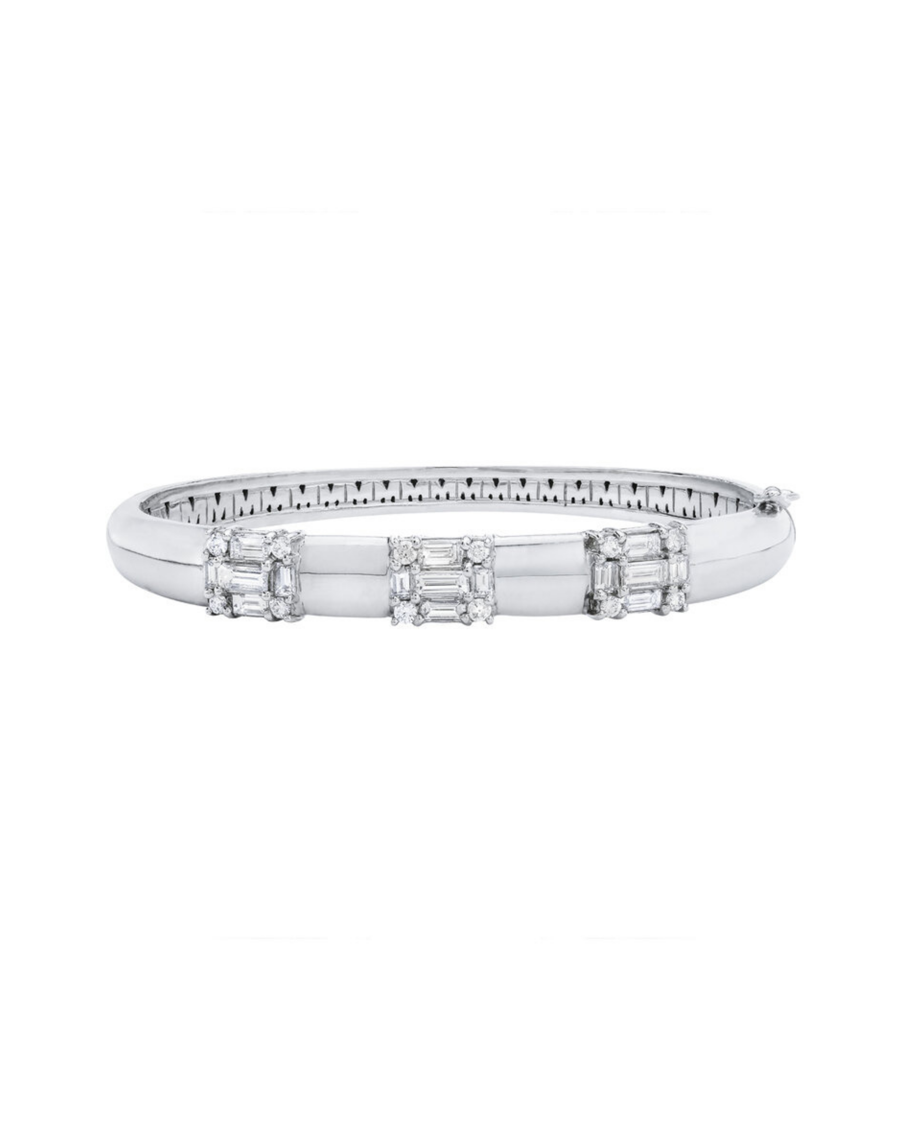 Clarity 3 Section Hinged Bangle