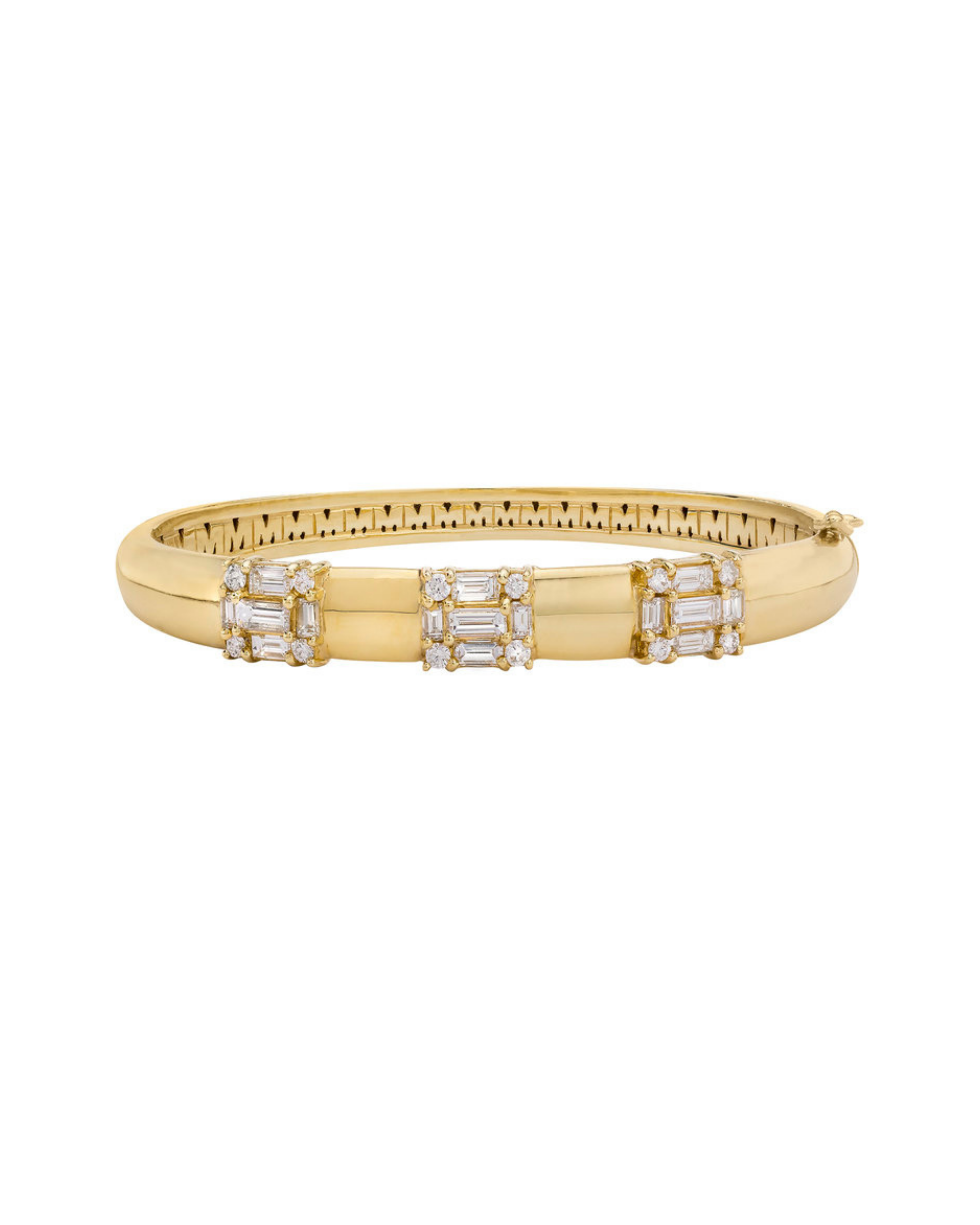 Clarity 3 Section Hinged Bangle