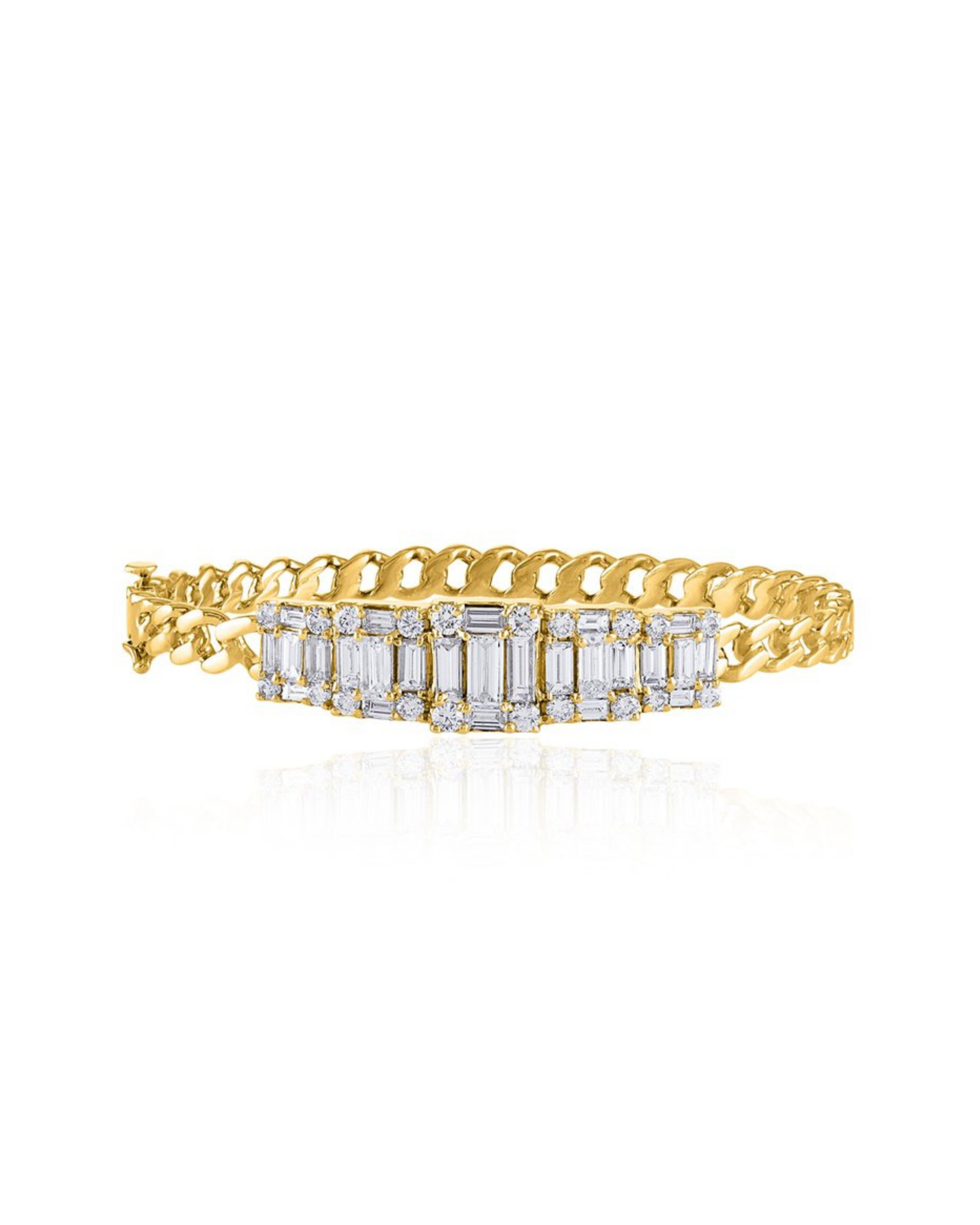 Clarity 5 Cube Link Bangle
