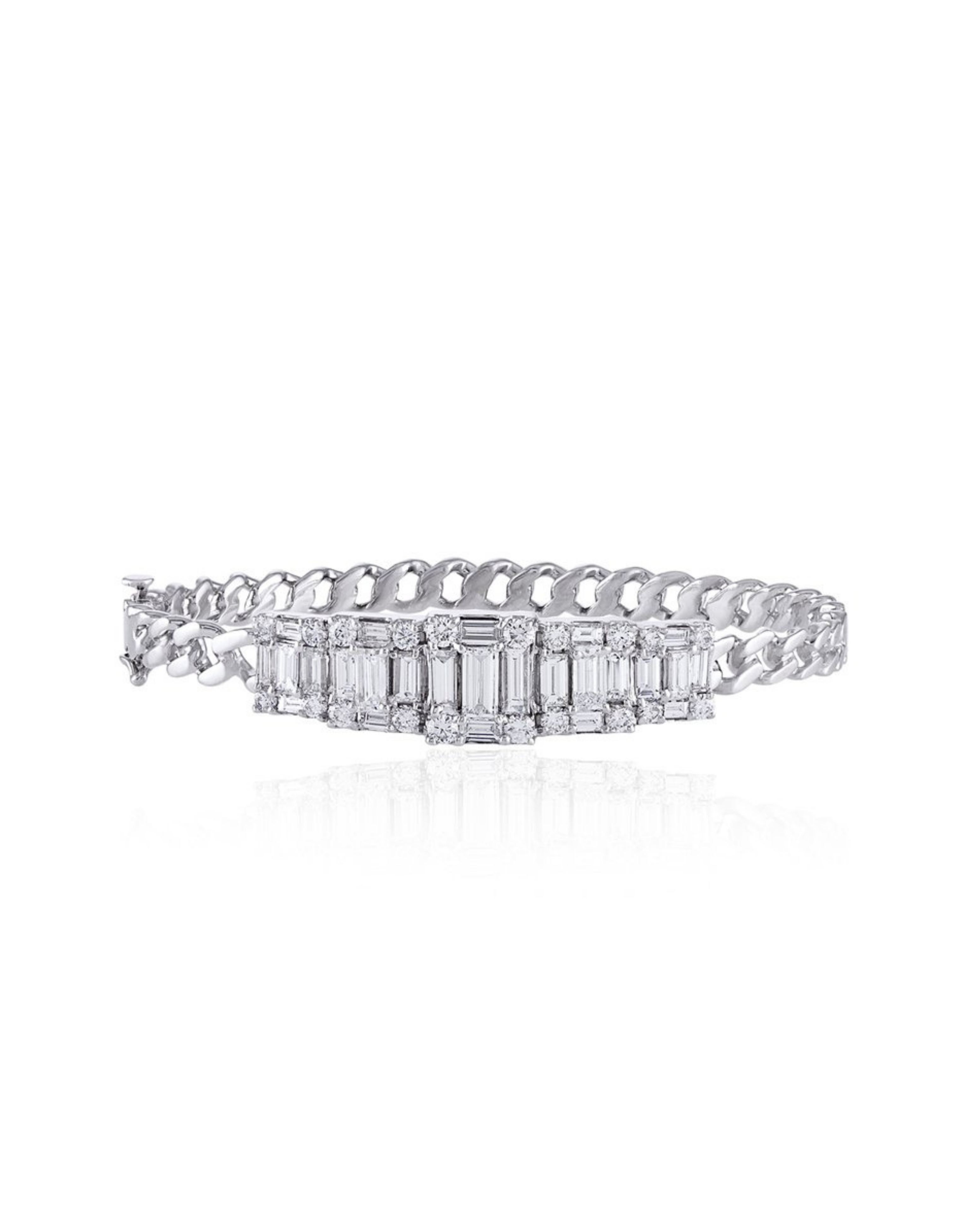 Clarity 5 Cube Link Bangle
