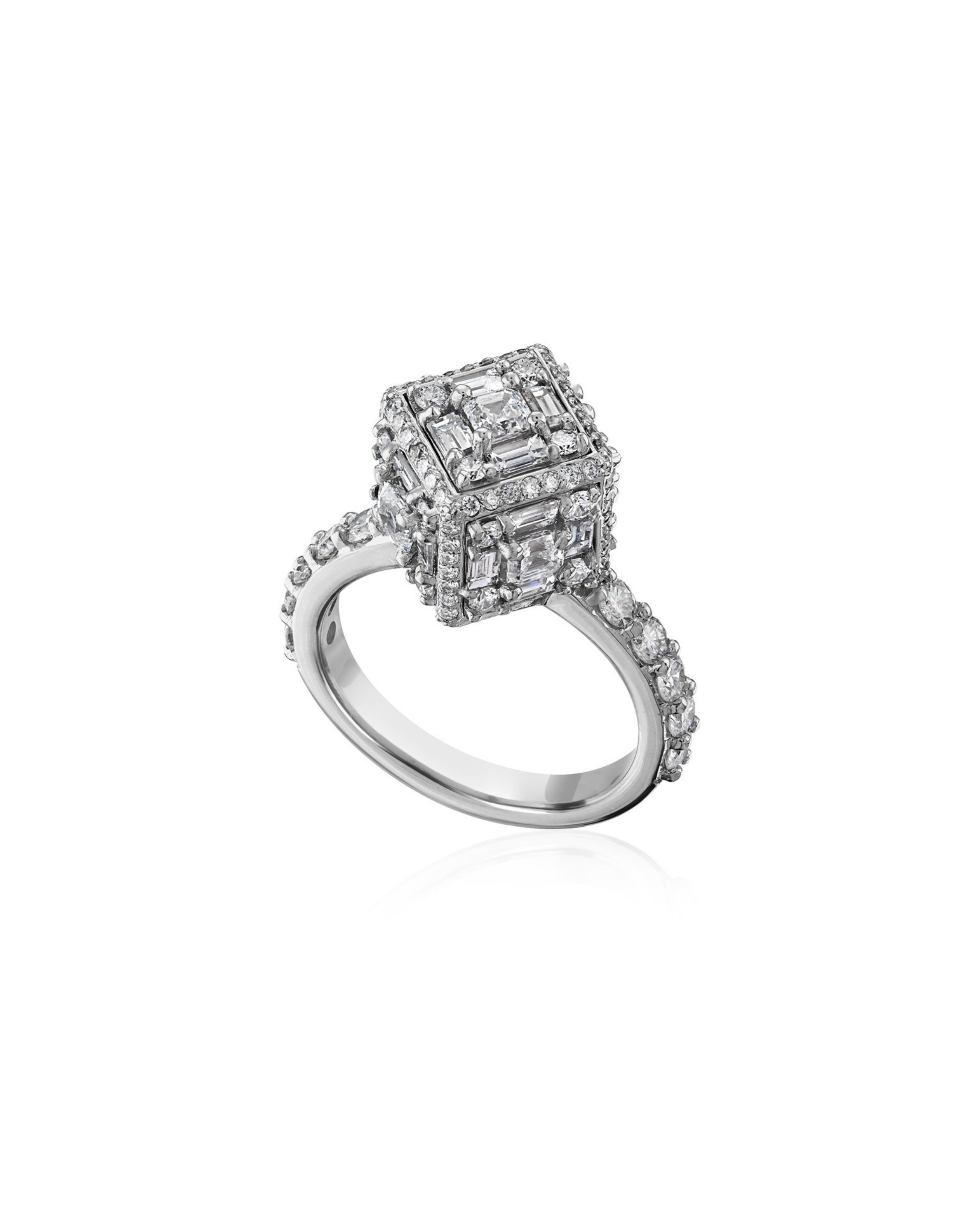 Clarity 5 Dimensional Halo Diamond Ring