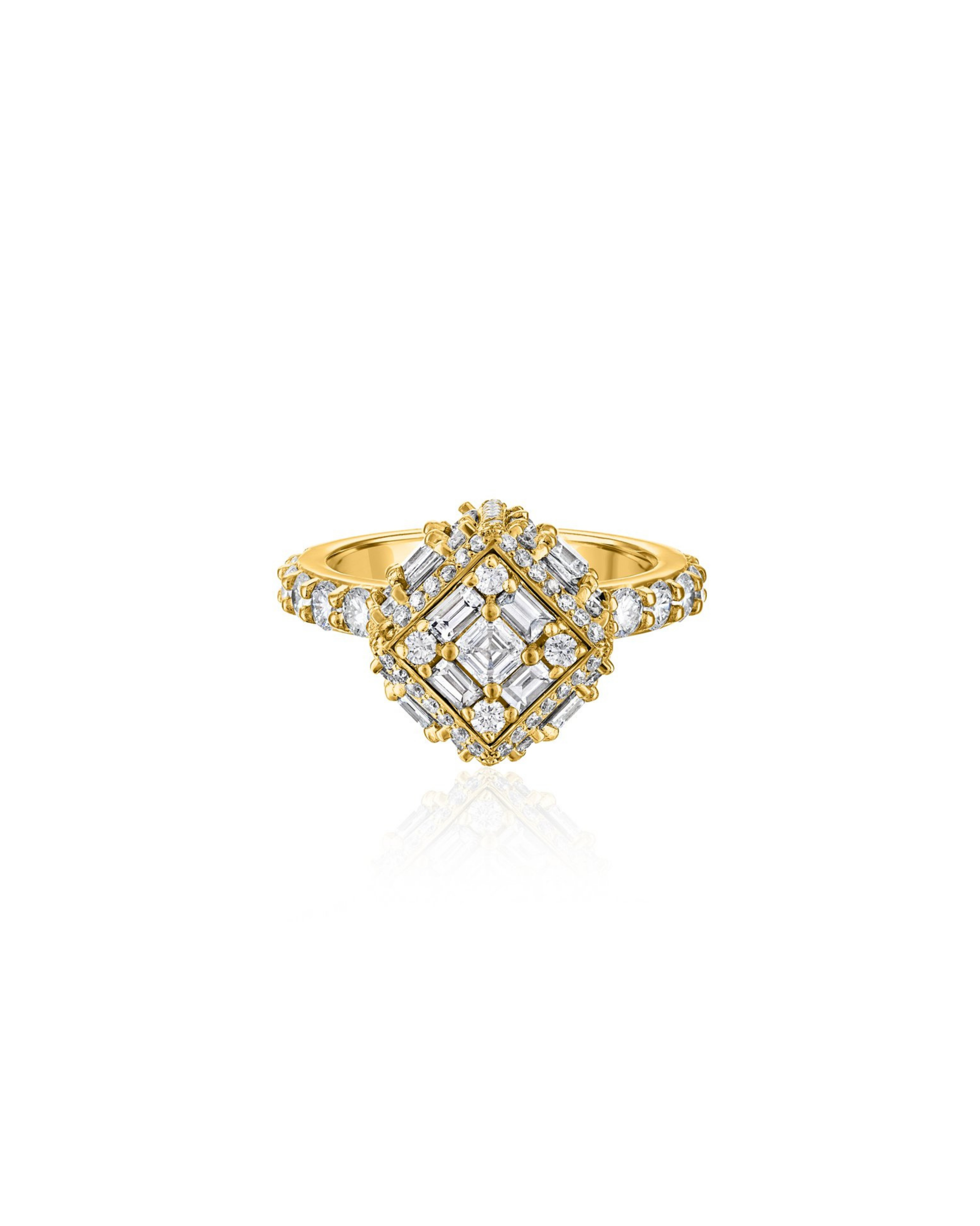 Clarity 5 Dimensional Halo Diamond Ring
