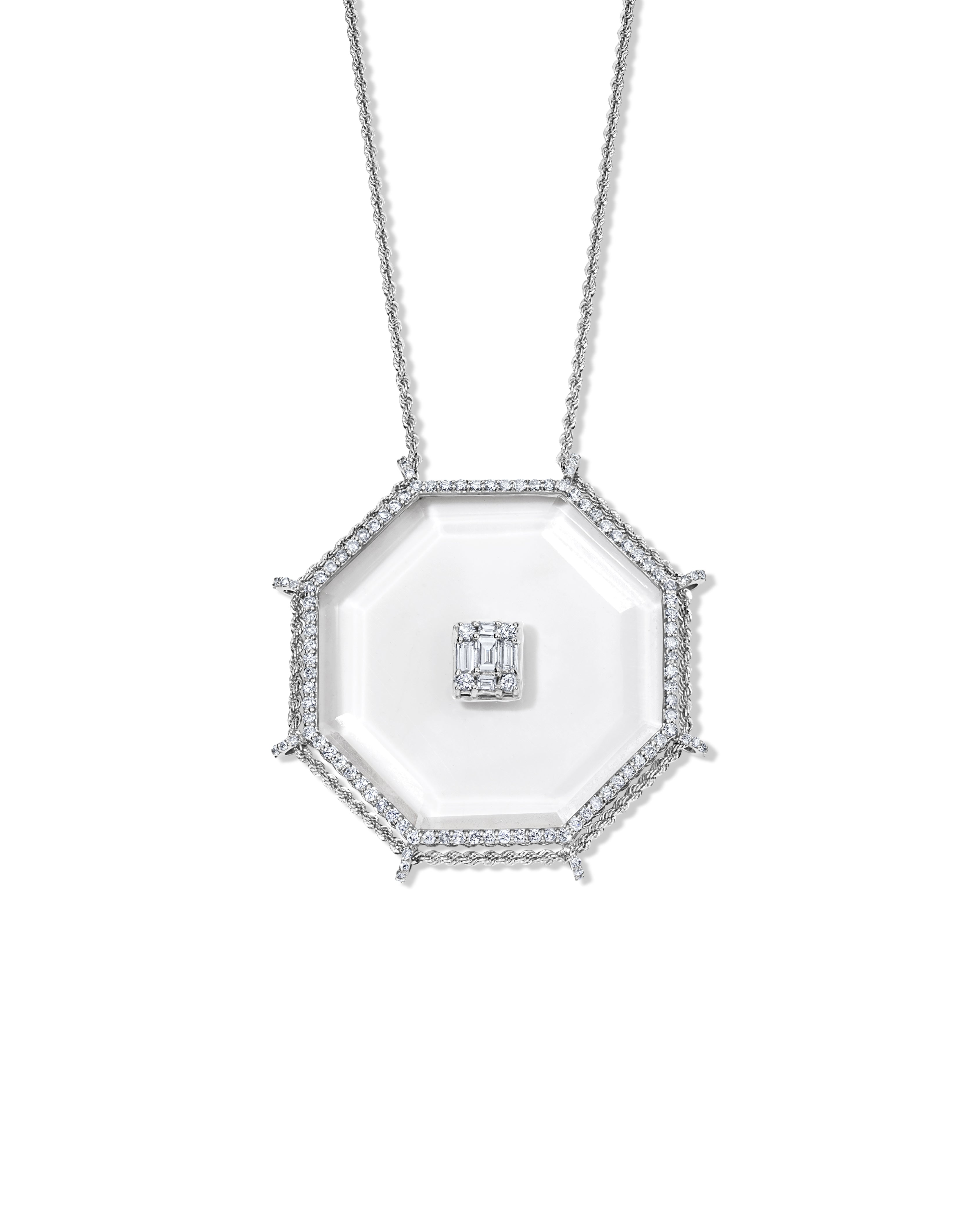 Clarity Crystal Octagon Necklace