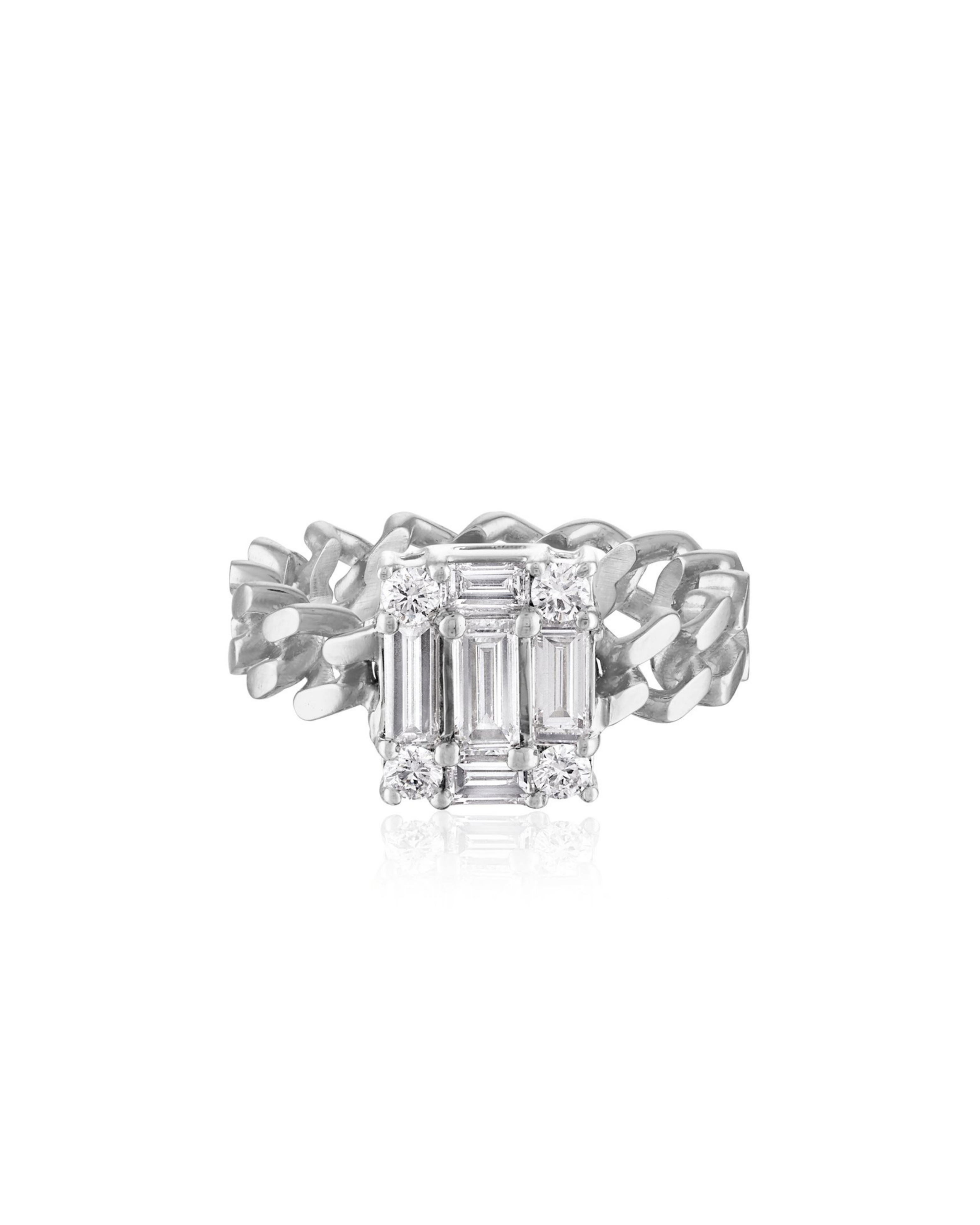 Clarity Cube Link Ring