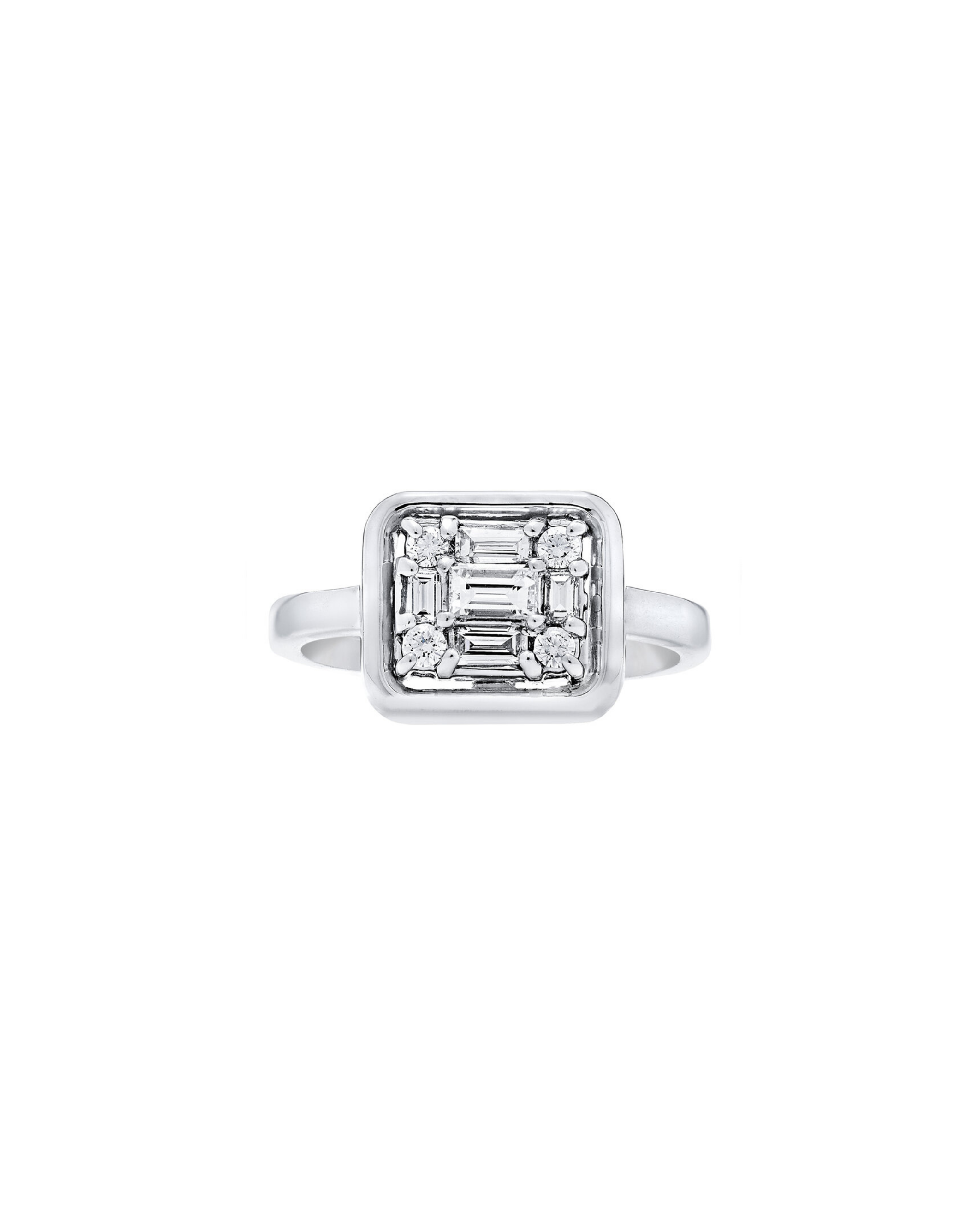 Clarity Gold Framed Ring