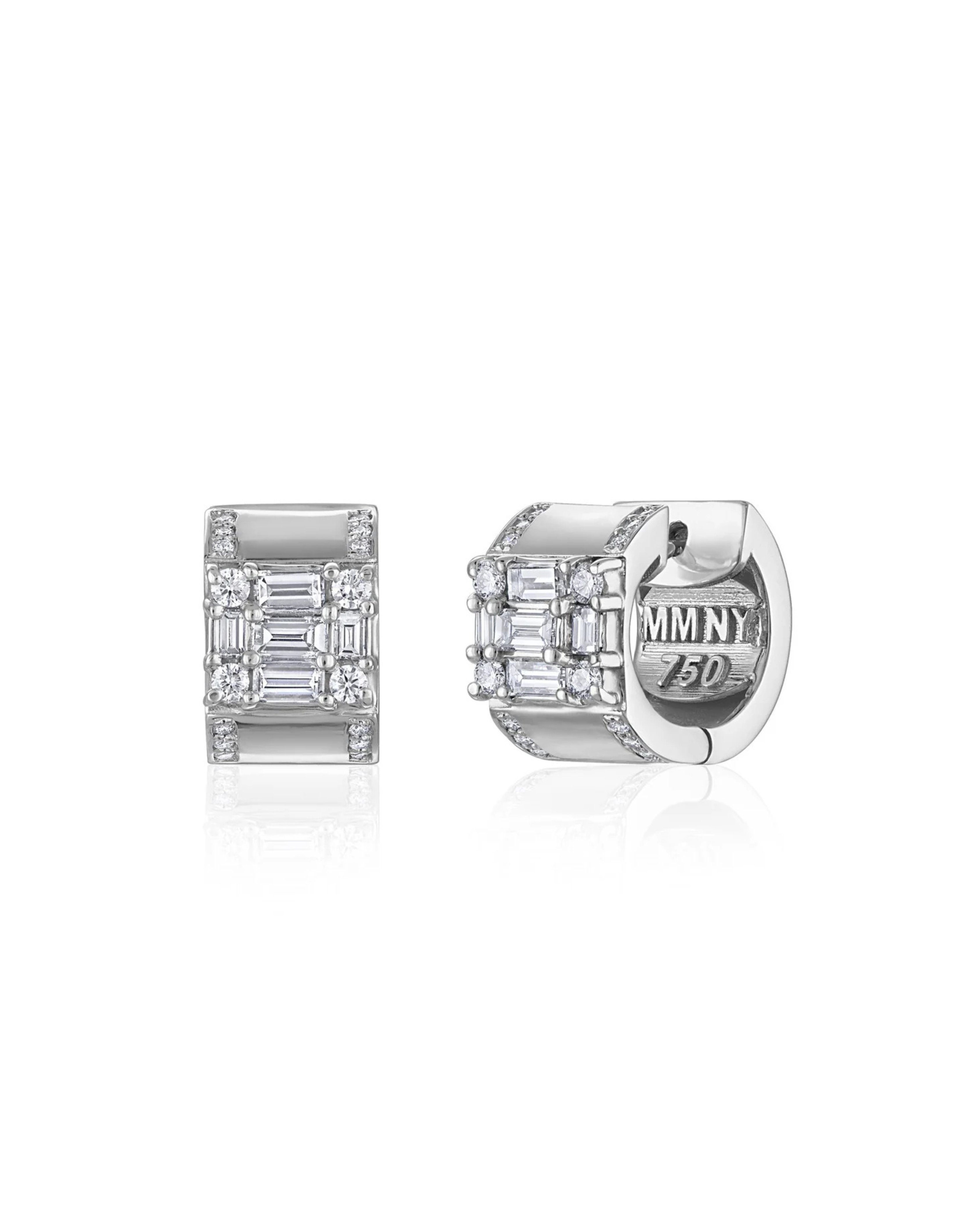 Clarity Lovers Huggie Earrings