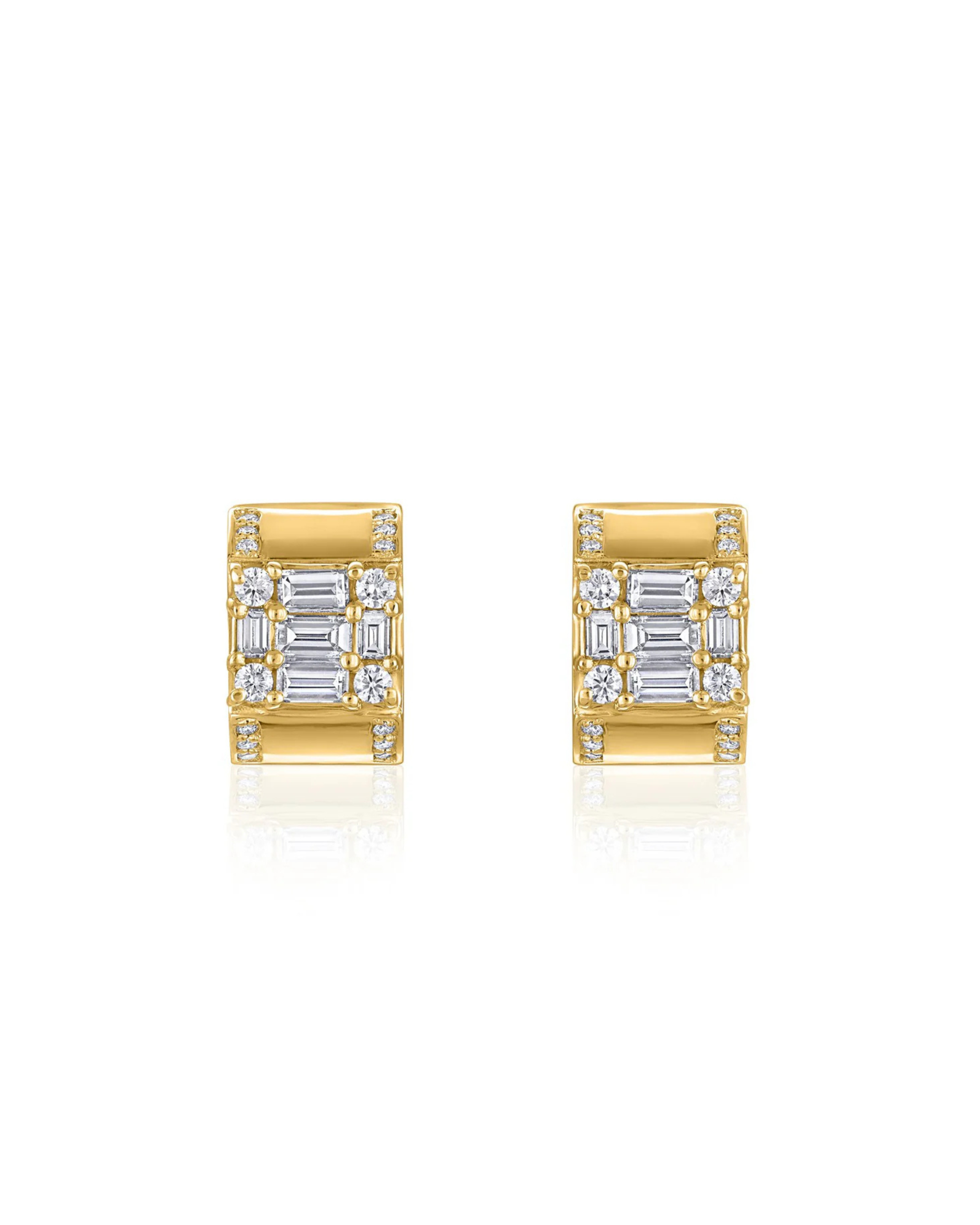 Clarity Lovers Huggie Earrings