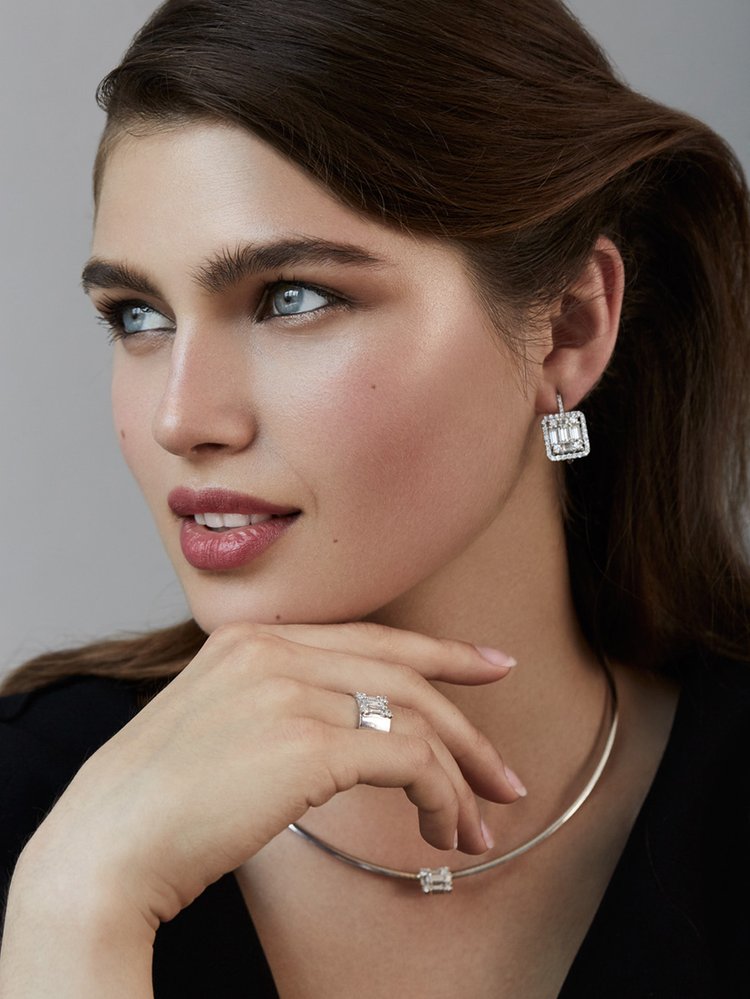 Clarity Mega Halo Earrings