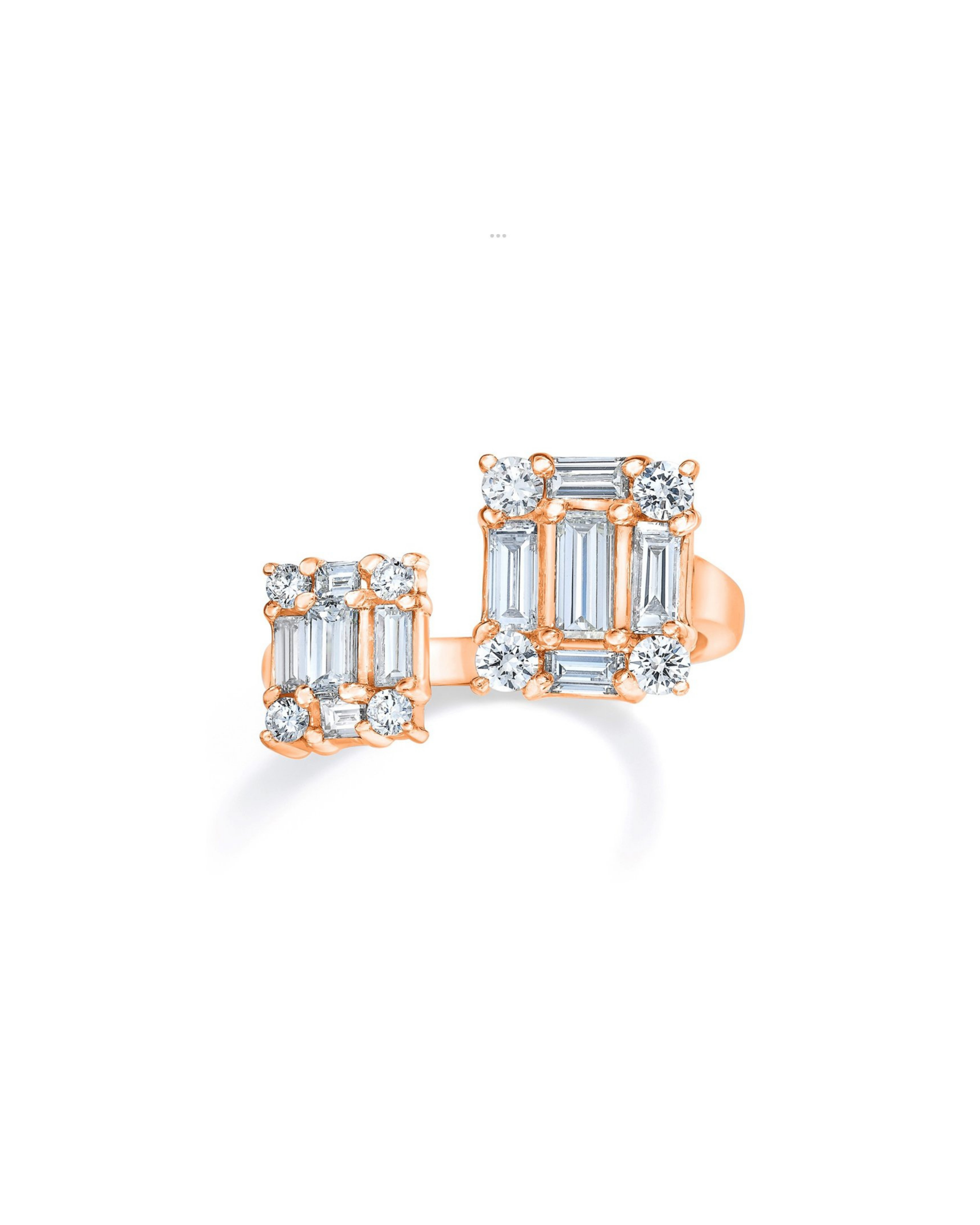 Clarity Open Dual Cube Ring