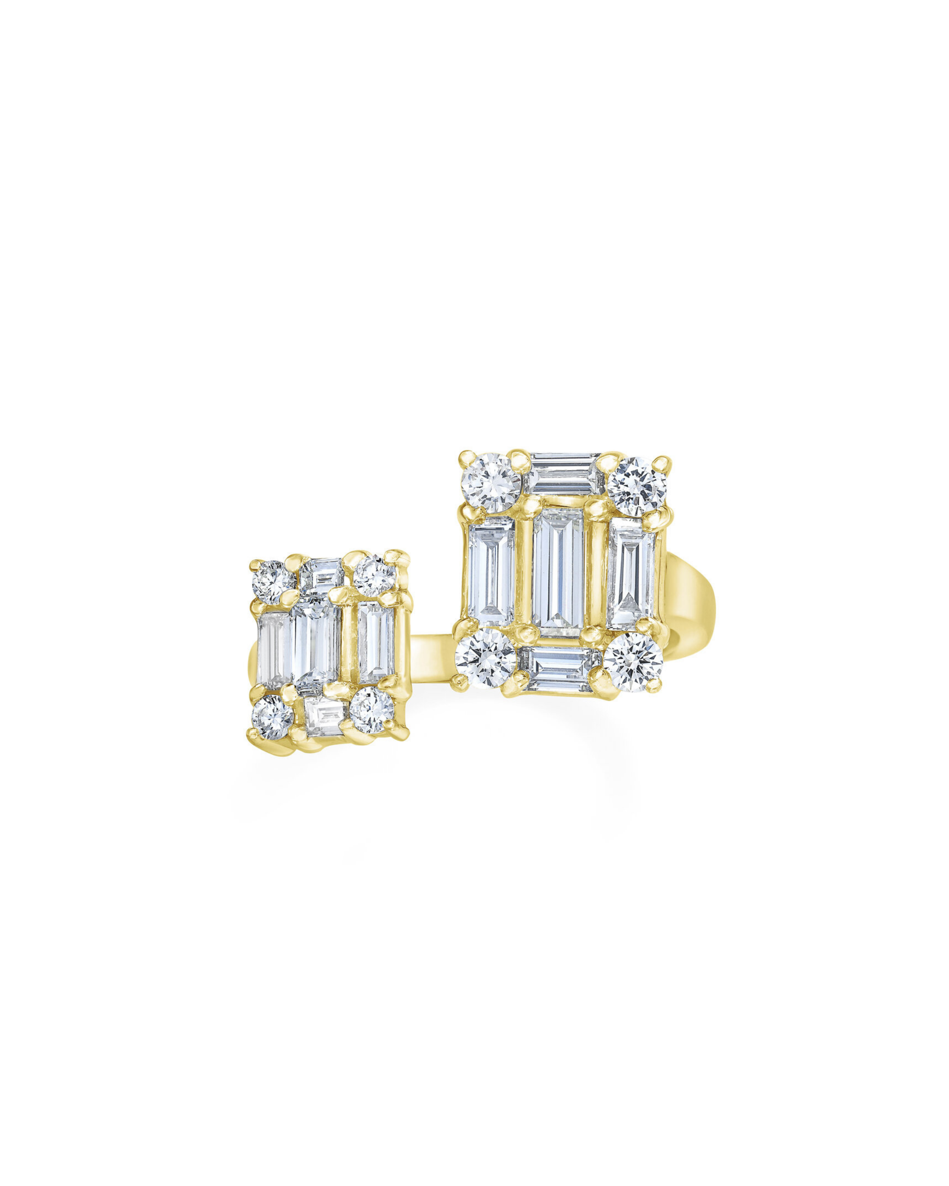 Clarity Open Dual Cube Ring