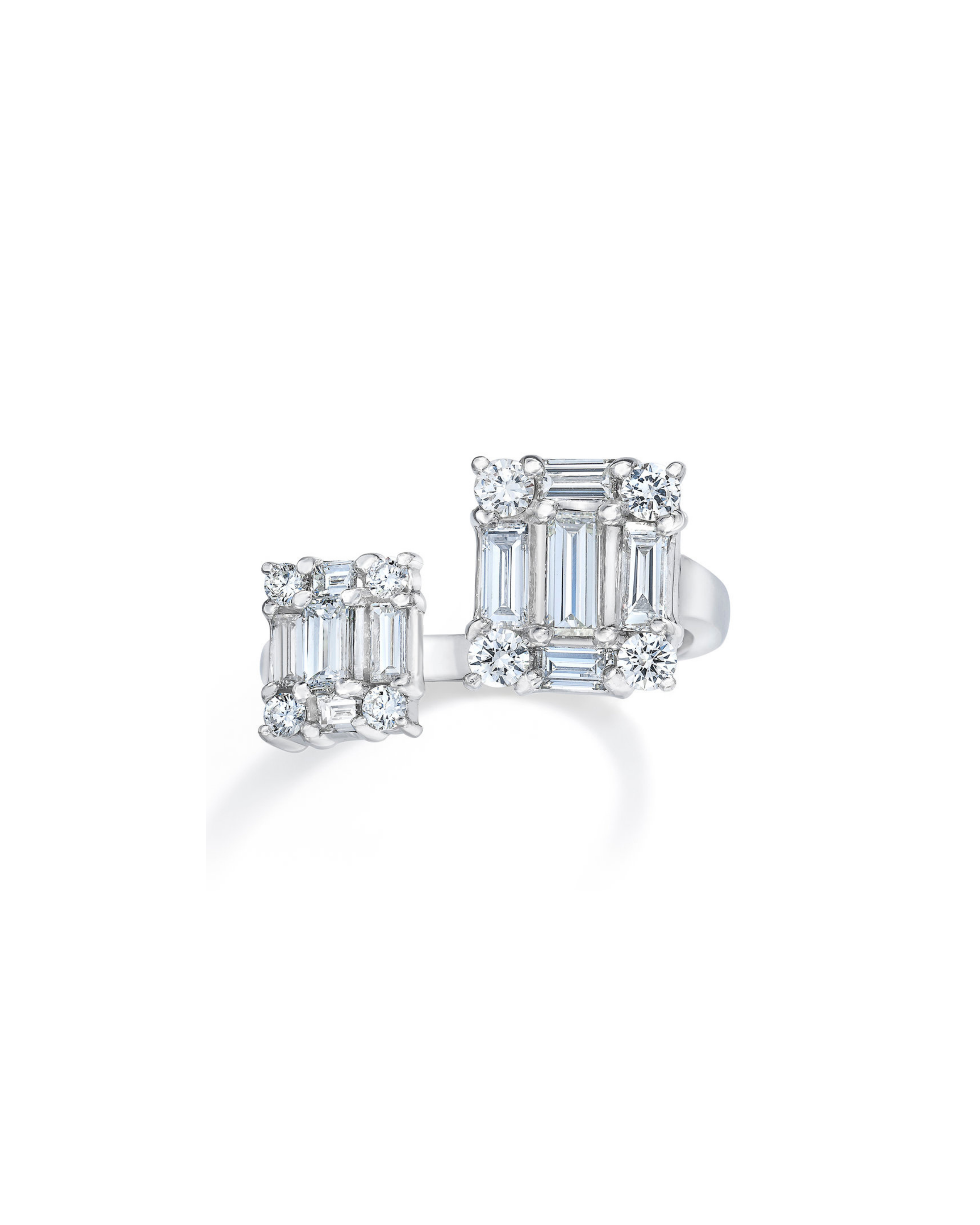 Clarity Open Dual Cube Ring