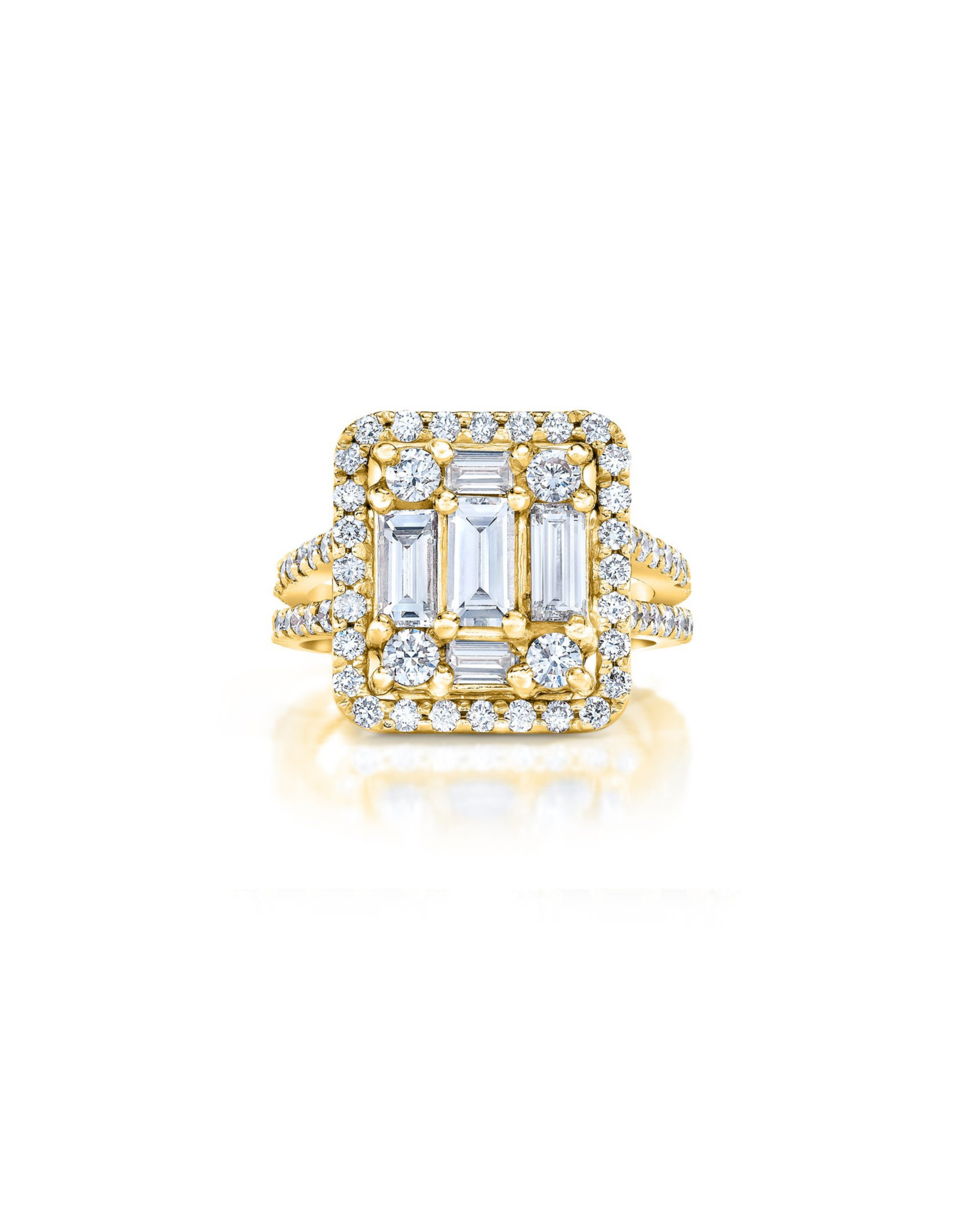 Clarity Split-Shank Halo Ring