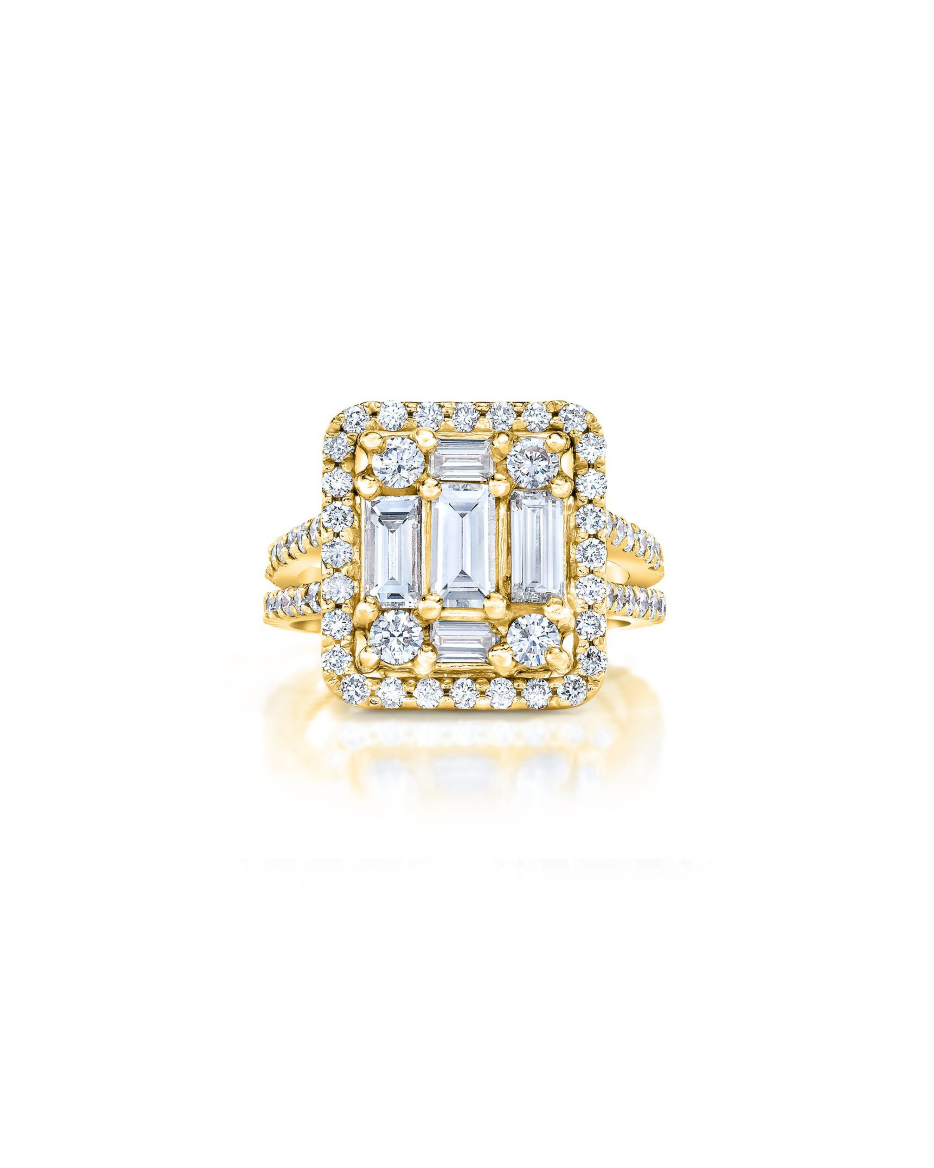 Clarity Split-Shank Halo Ring