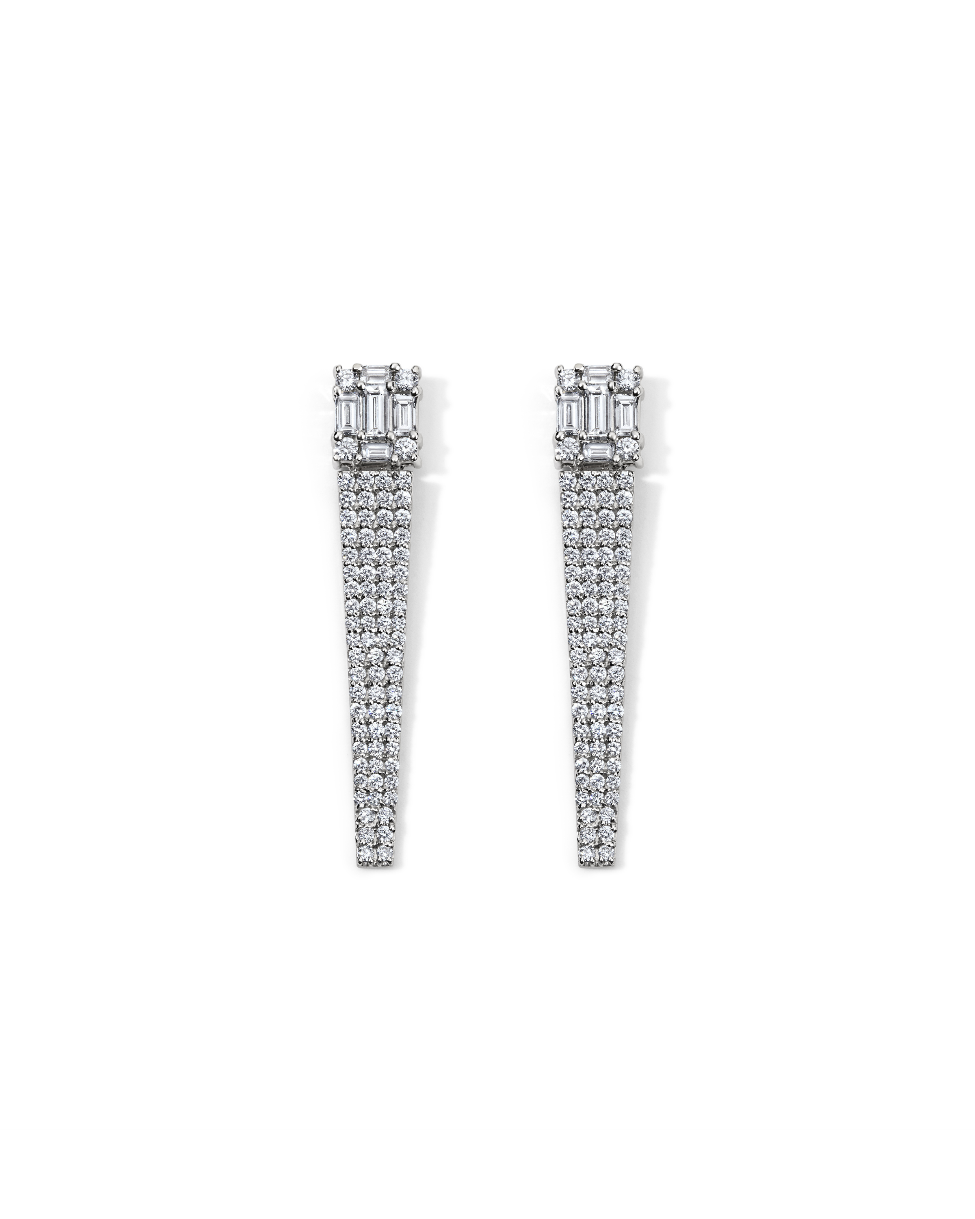 CLARITY<sup>3</sup> ALL DIAMOND ICICLE EARRINGS