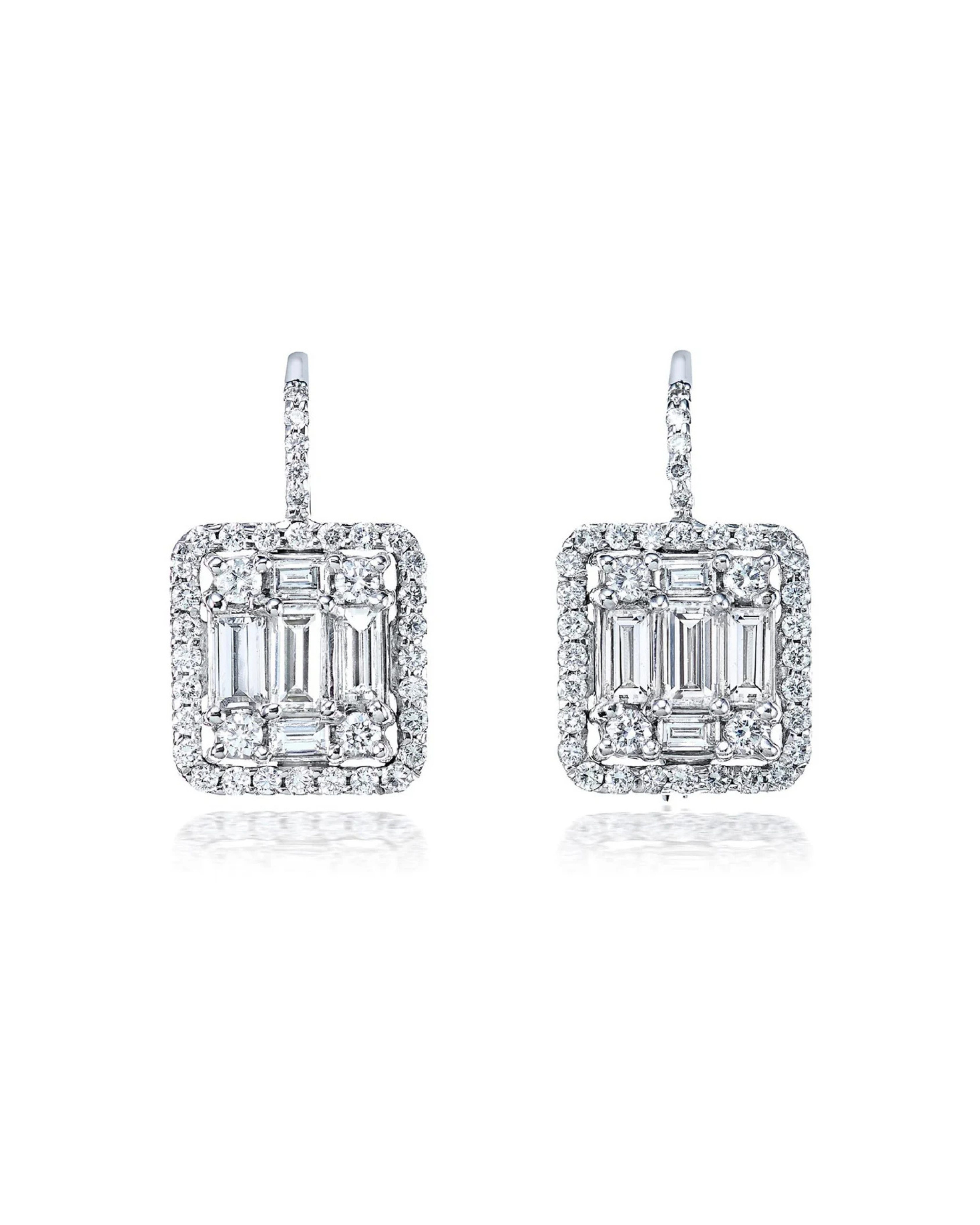Clarity Mega Halo Earrings