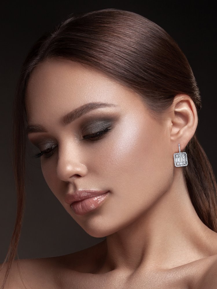 Classic Clarity Halo Earrings