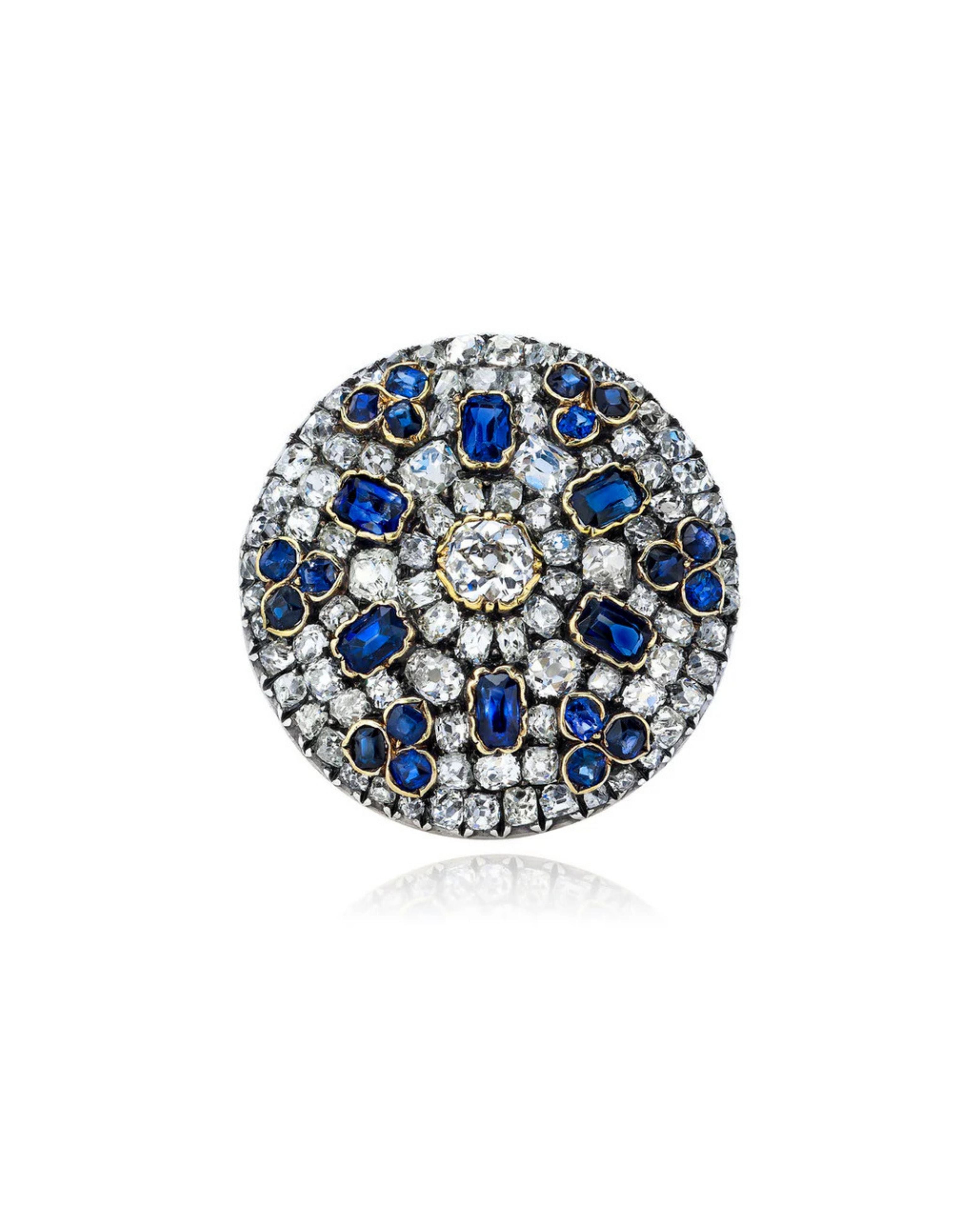 Diamond & Sapphire Old Cut Ring