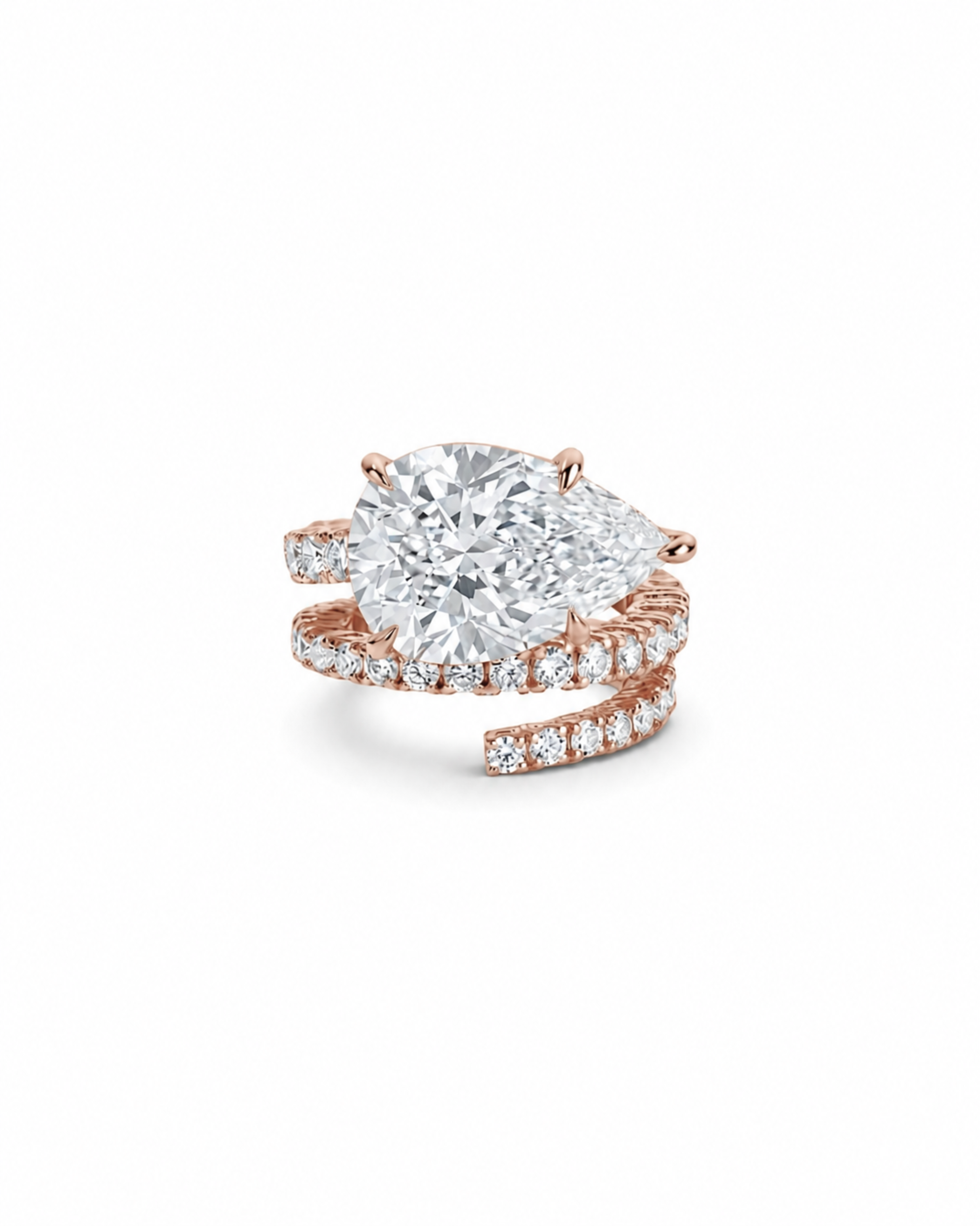 Diamond Spiral Ring