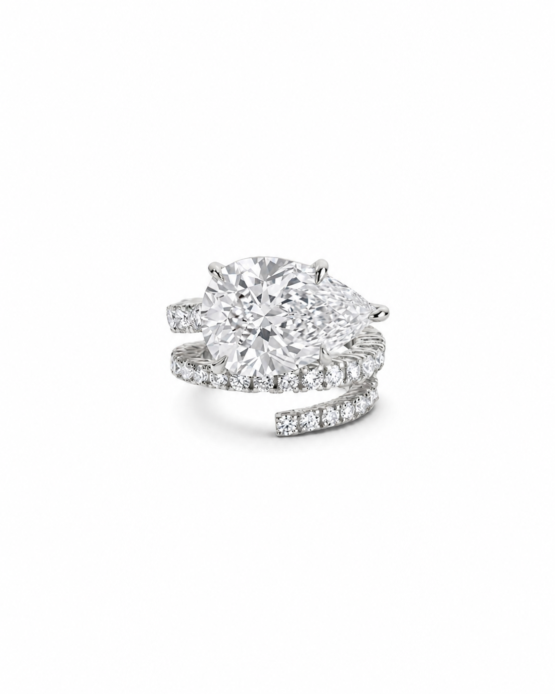 Diamond Spiral Ring