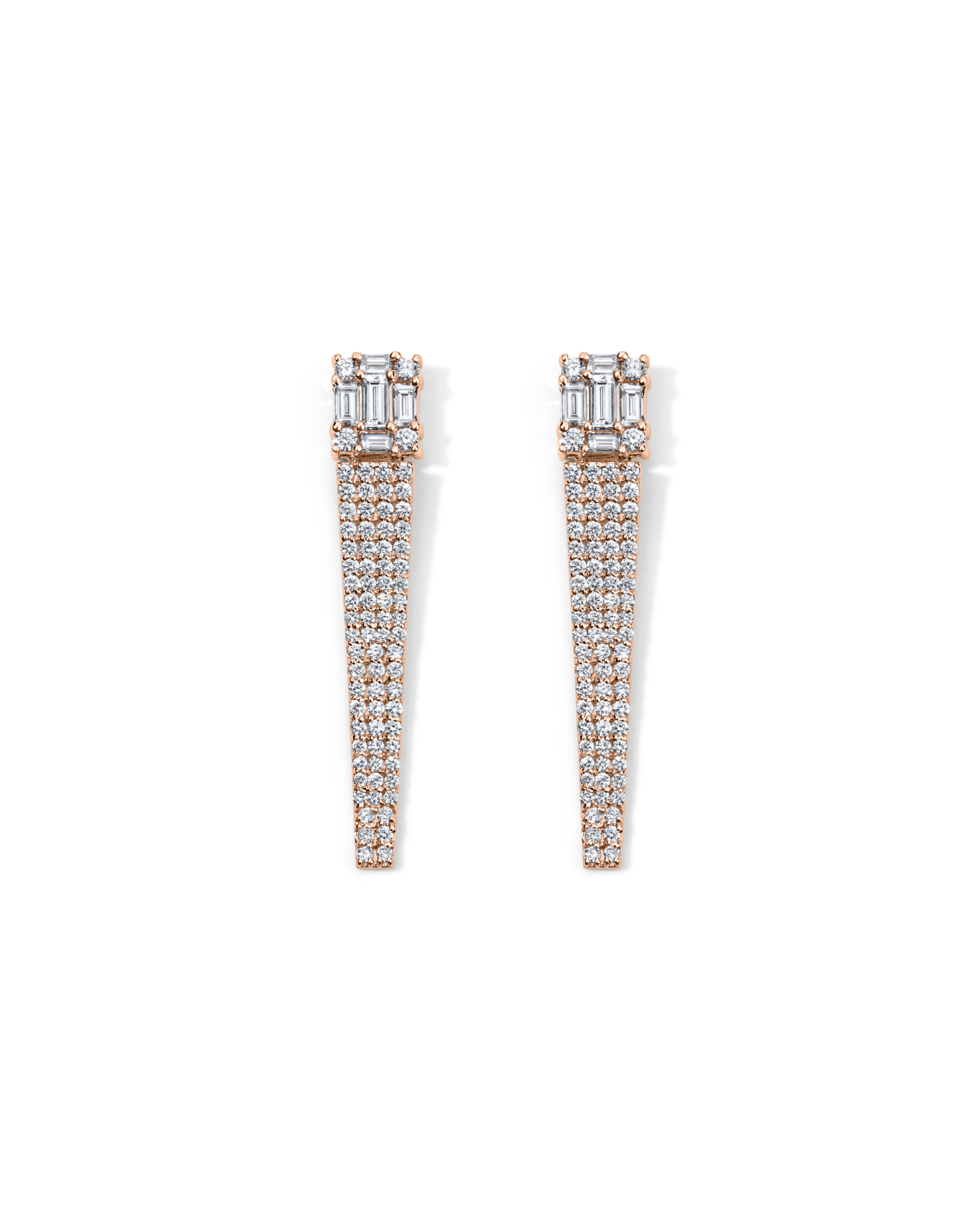CLARITY<sup>3</sup> ALL DIAMOND ICICLE EARRINGS