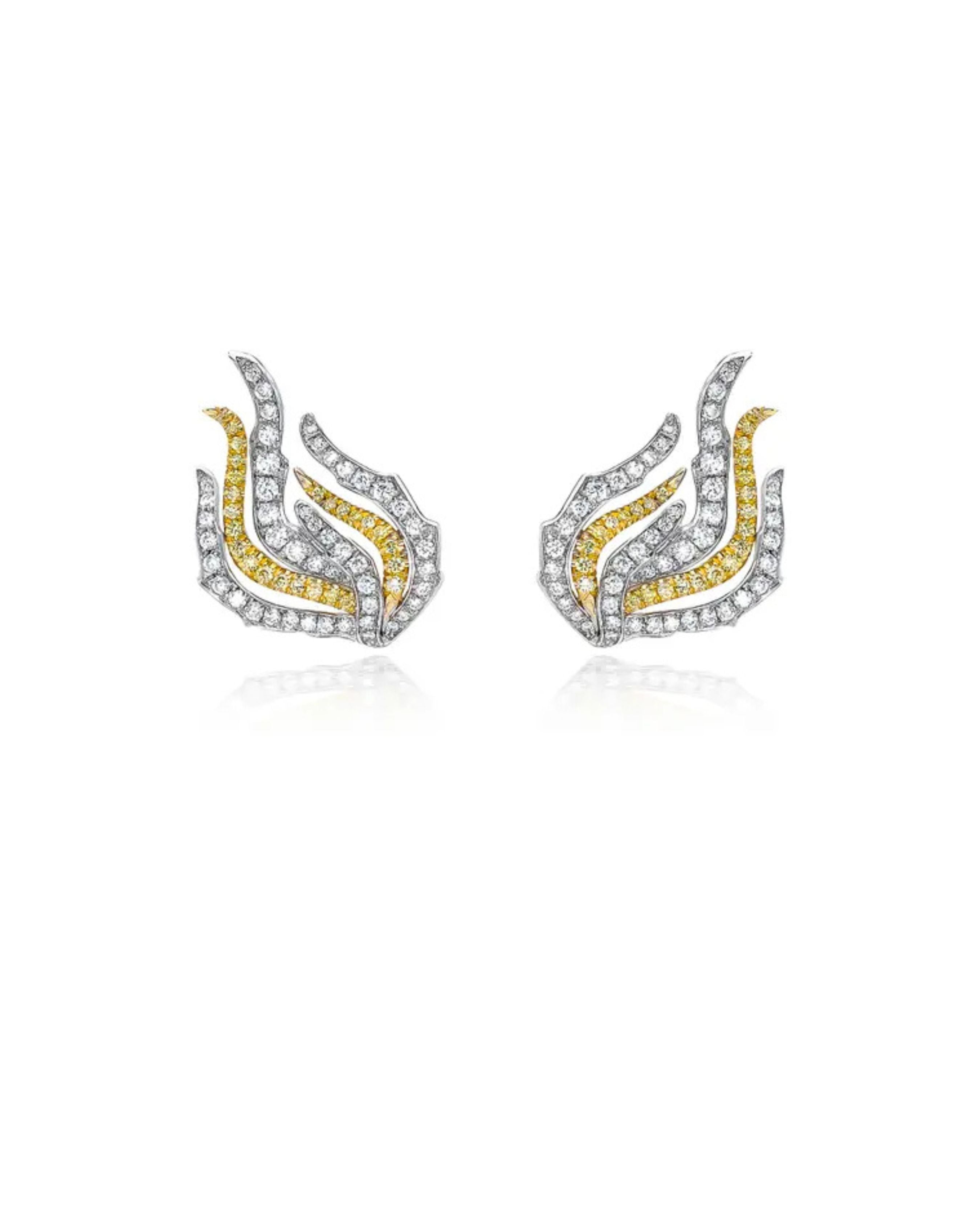 Fire & Ice Diamond Drop Earrings