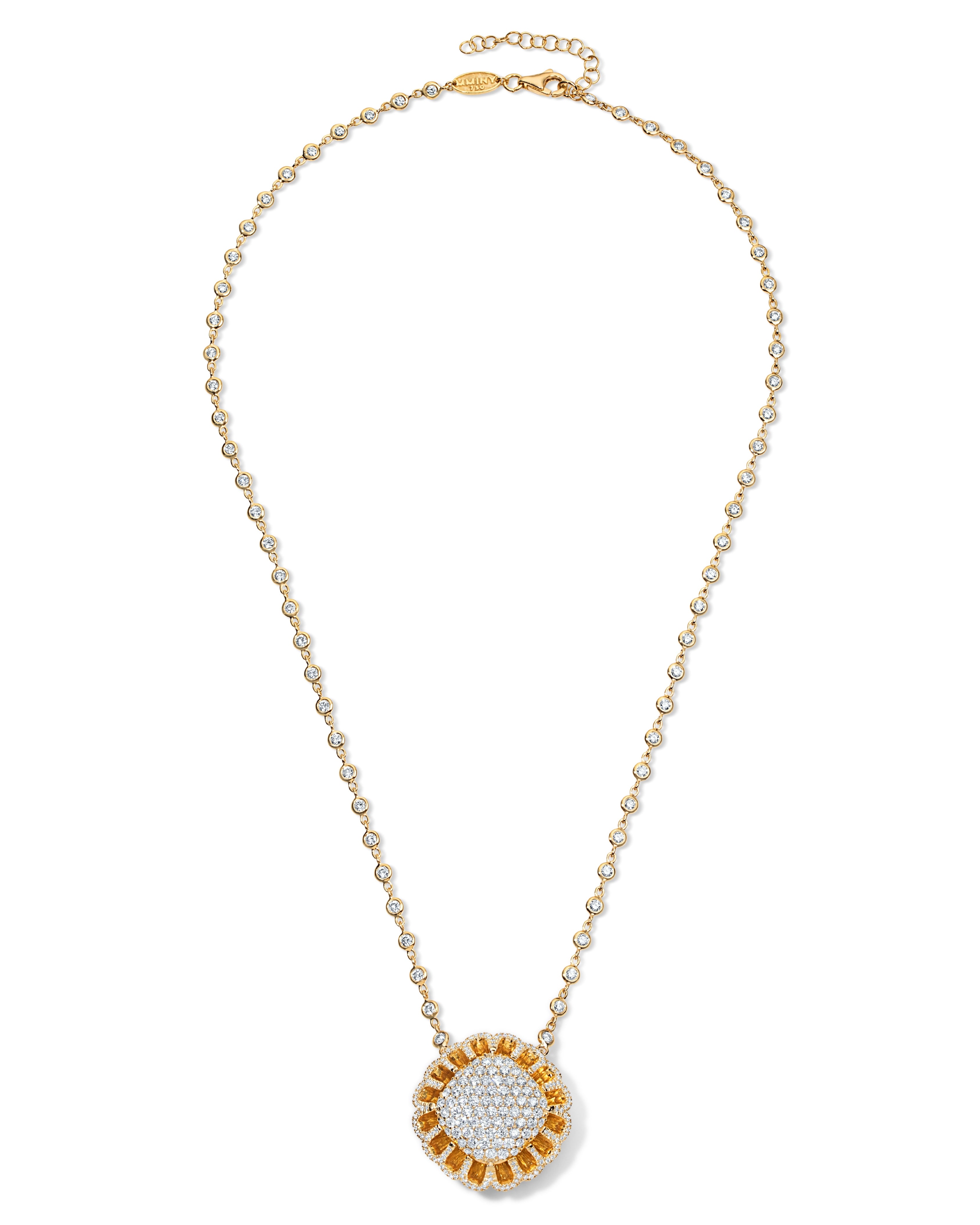 Floating All Diamond Necklace