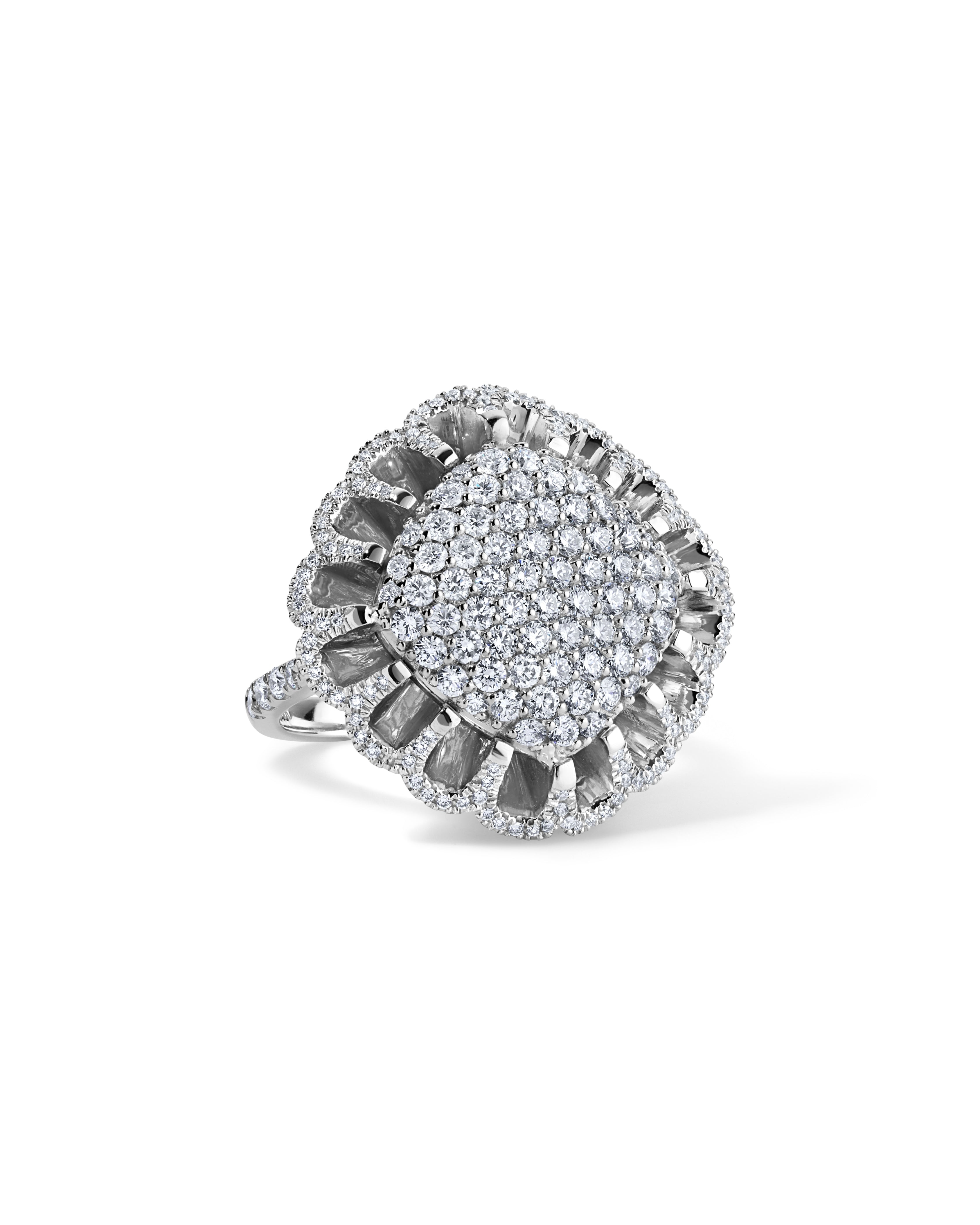 Floating All Diamond Ring